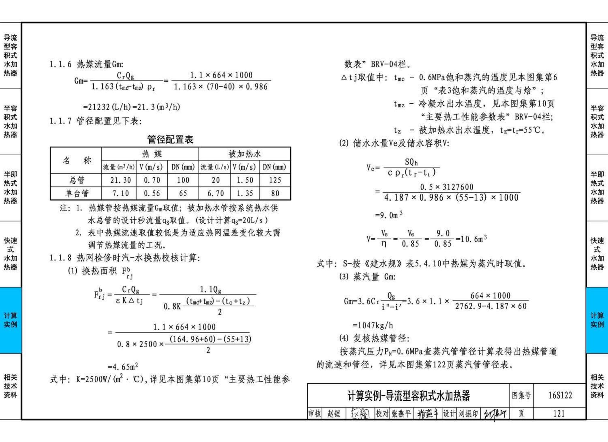 16S122--水加热器选用及安装