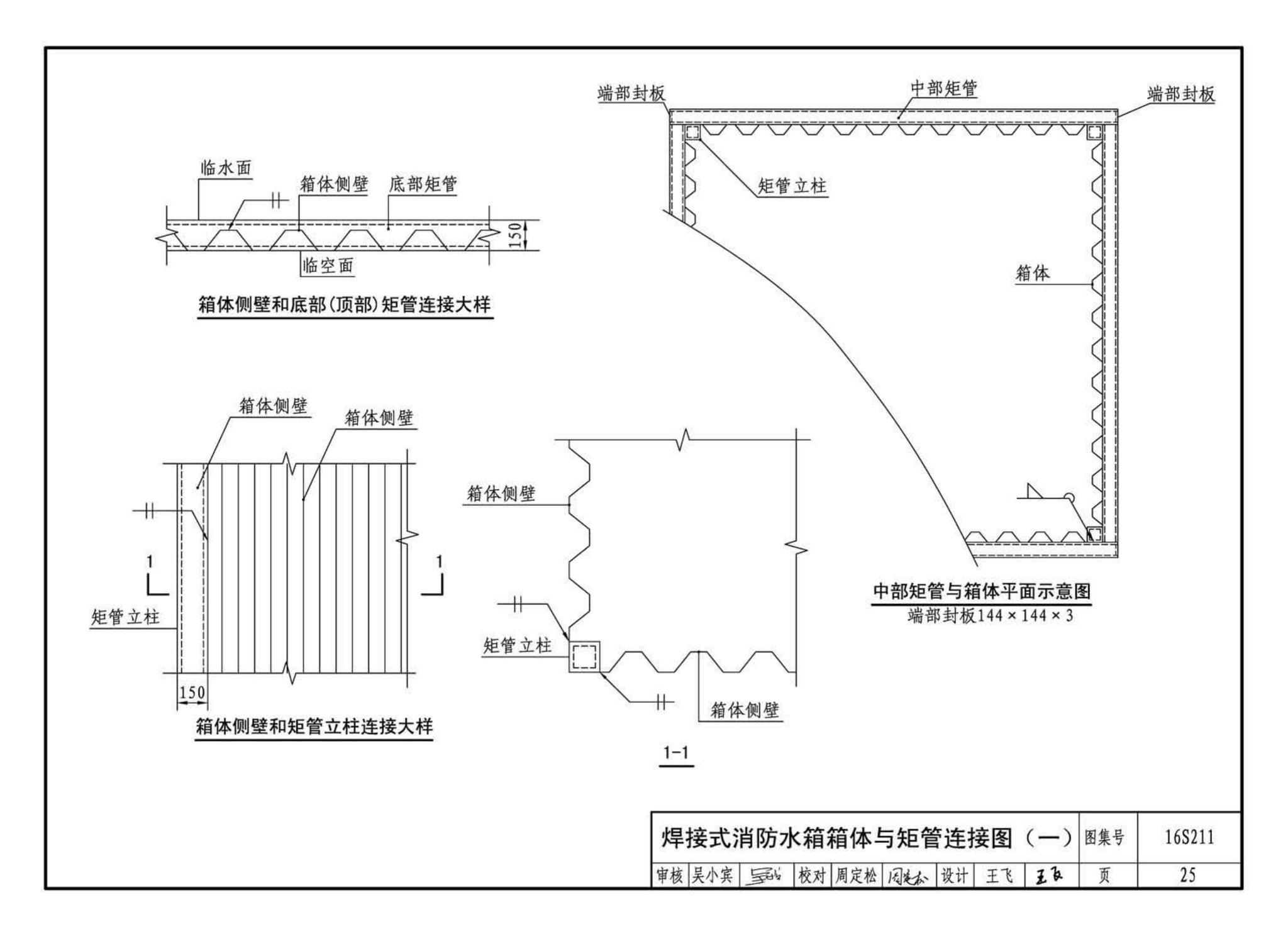 16S211--高位消防贮水箱选用及安装