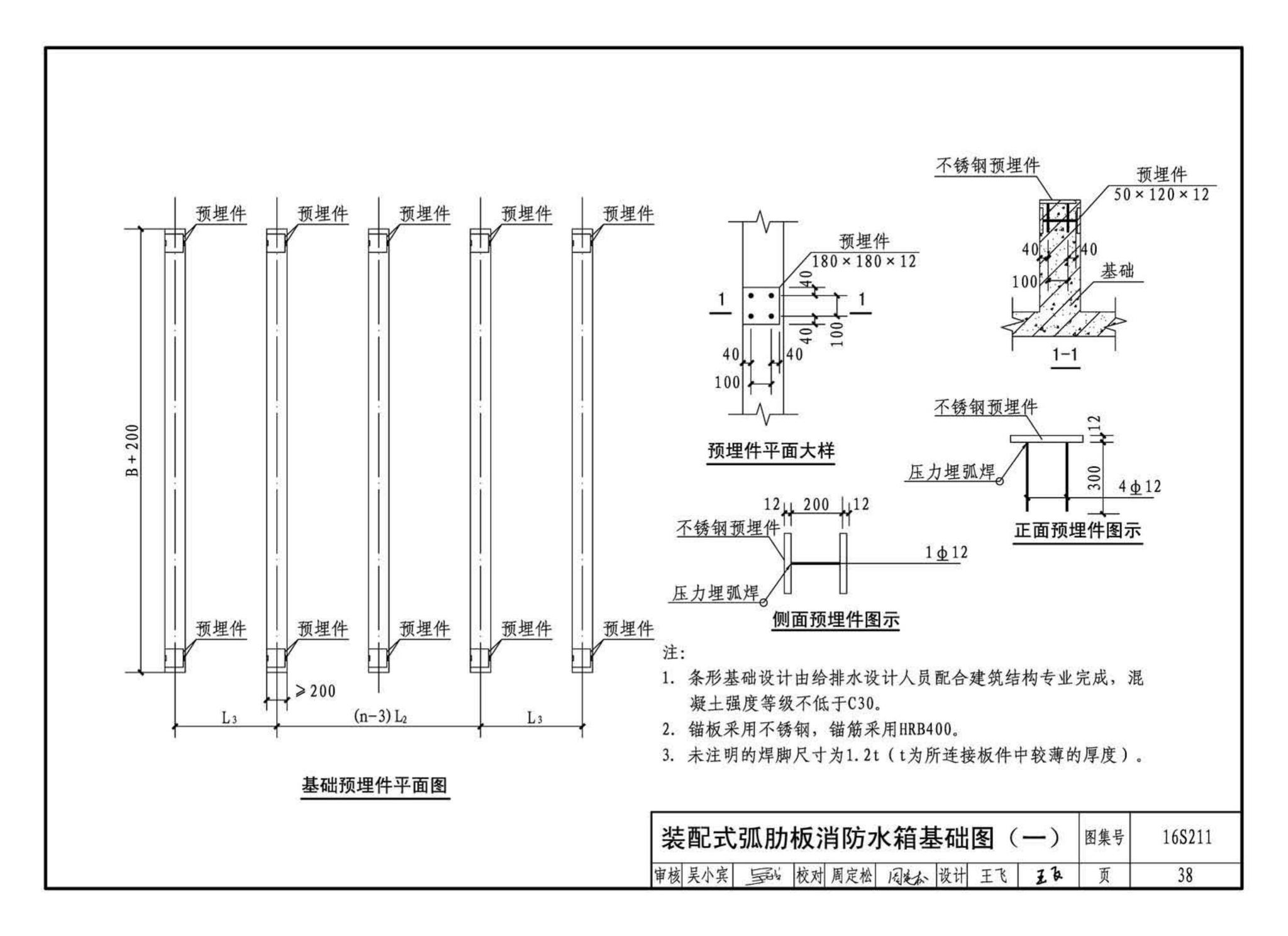 16S211--高位消防贮水箱选用及安装