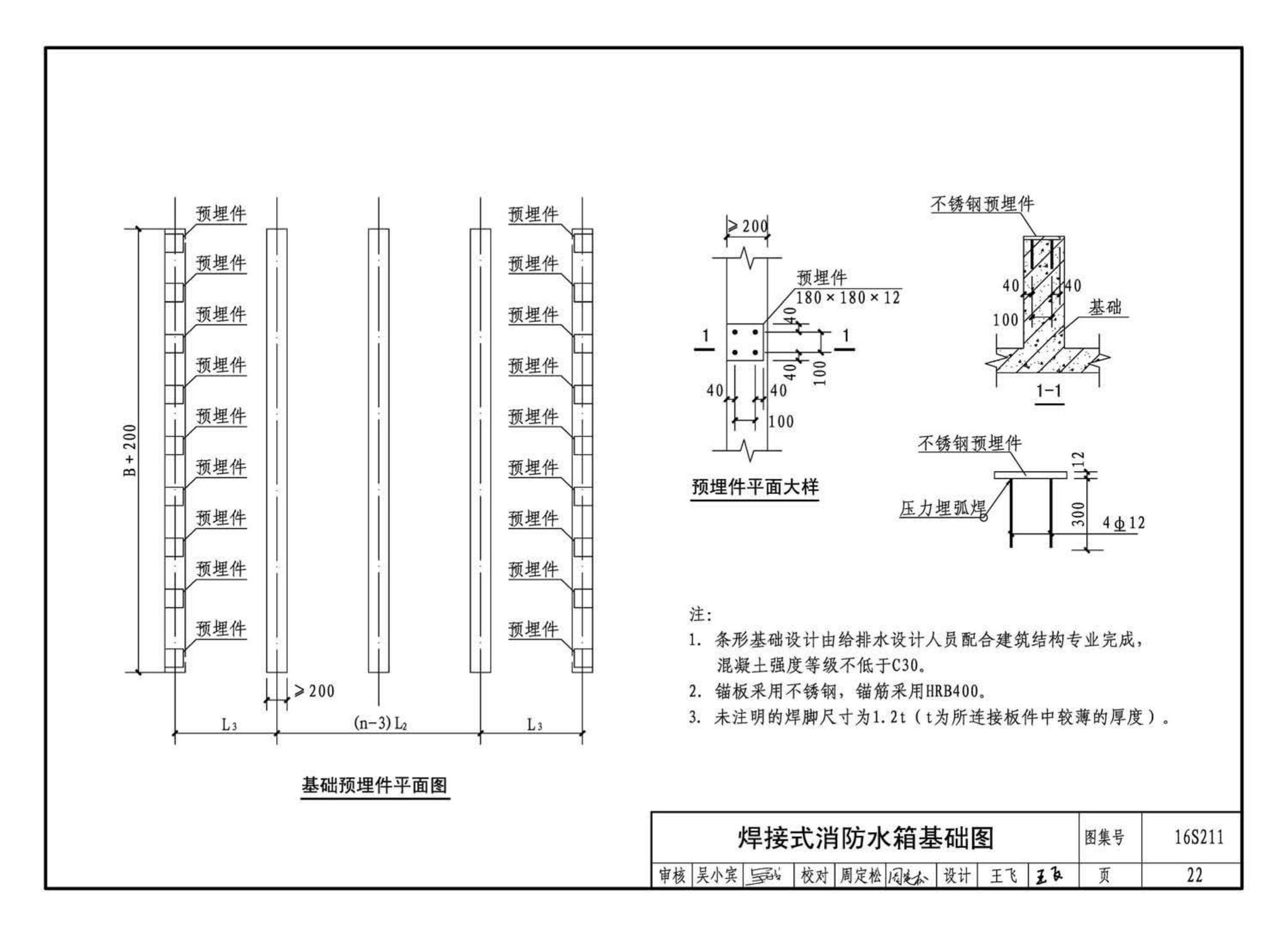 16S211--高位消防贮水箱选用及安装