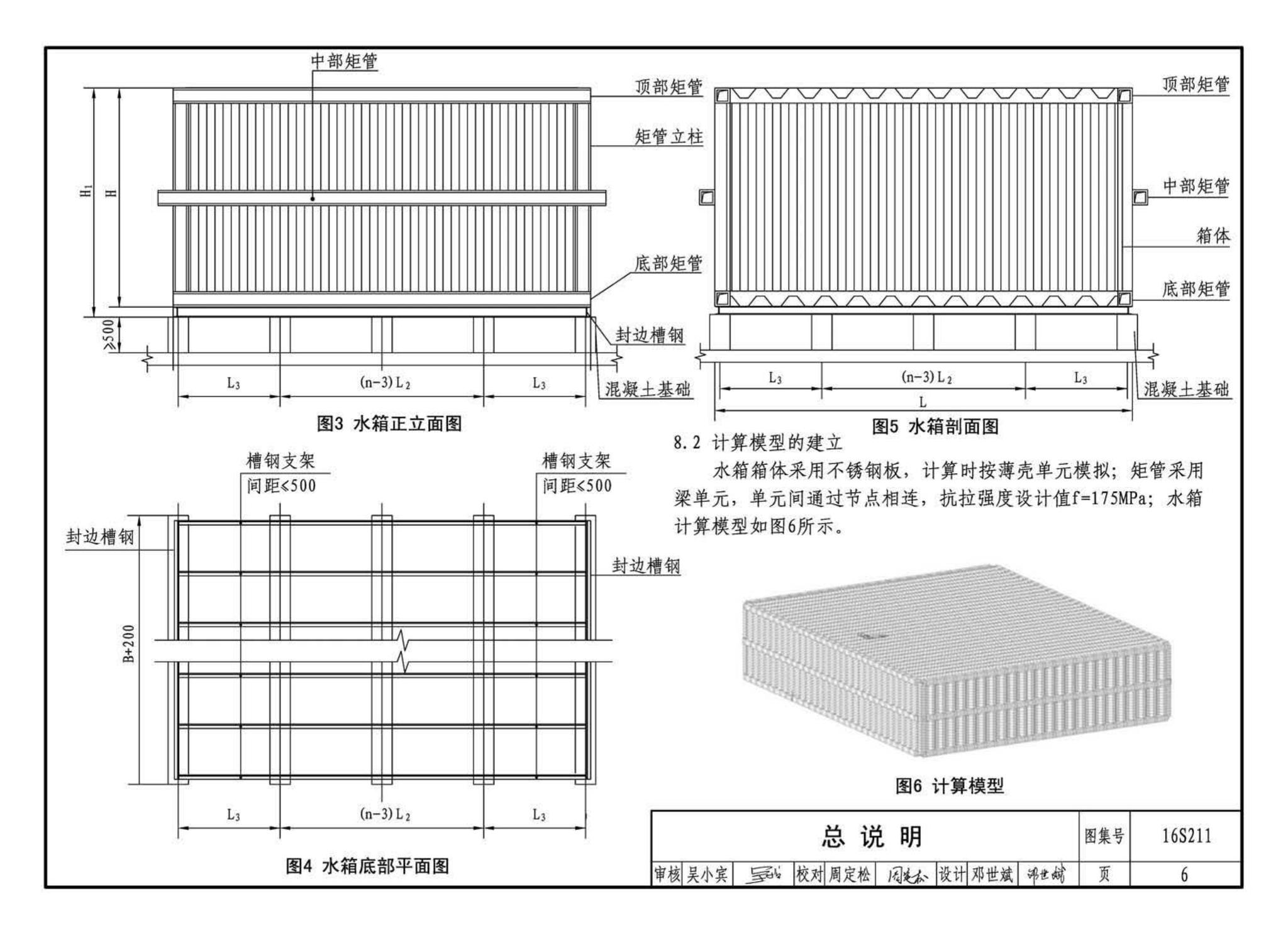 16S211--高位消防贮水箱选用及安装