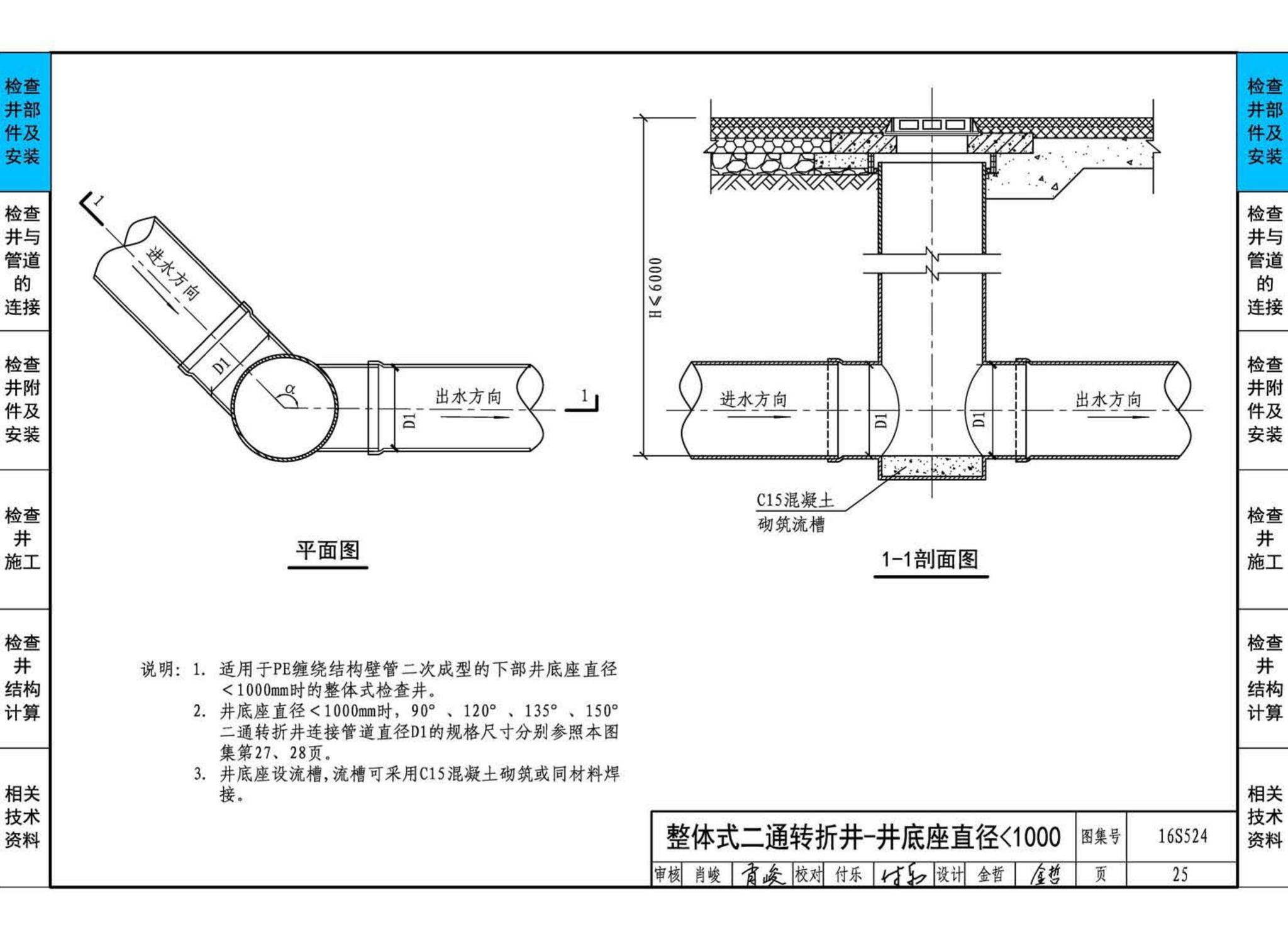 16S524--塑料排水检查井-井筒直径Φ700～Φ1000