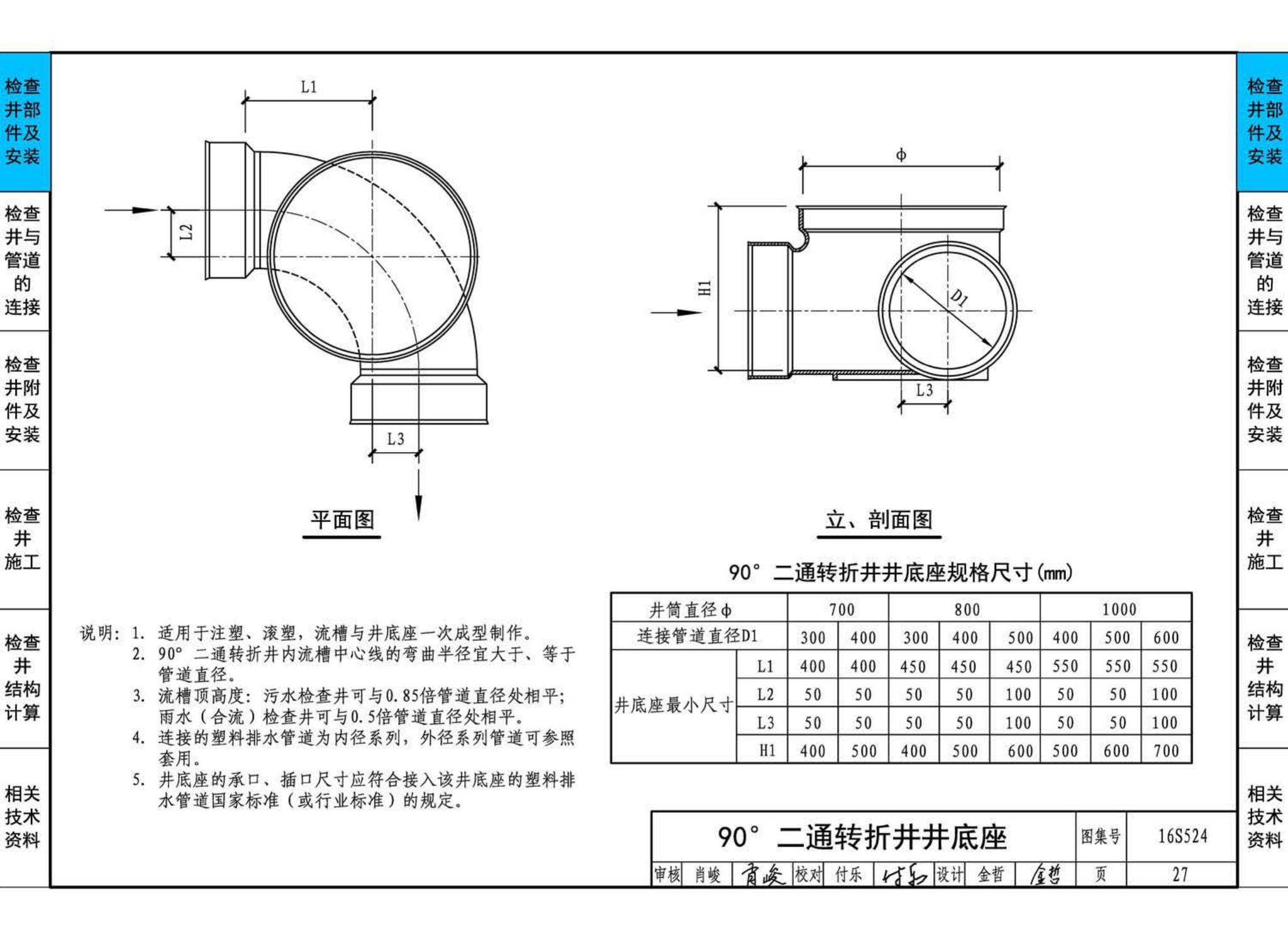 16S524--塑料排水检查井-井筒直径Φ700～Φ1000