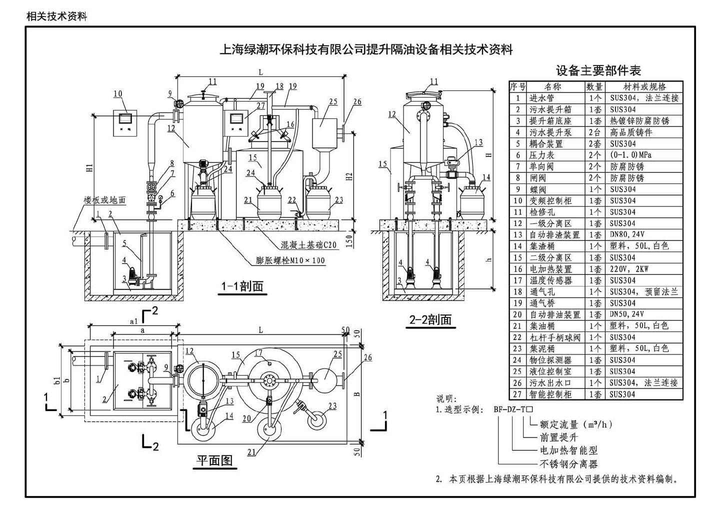 16S708--餐饮废水隔油设备选用与安装