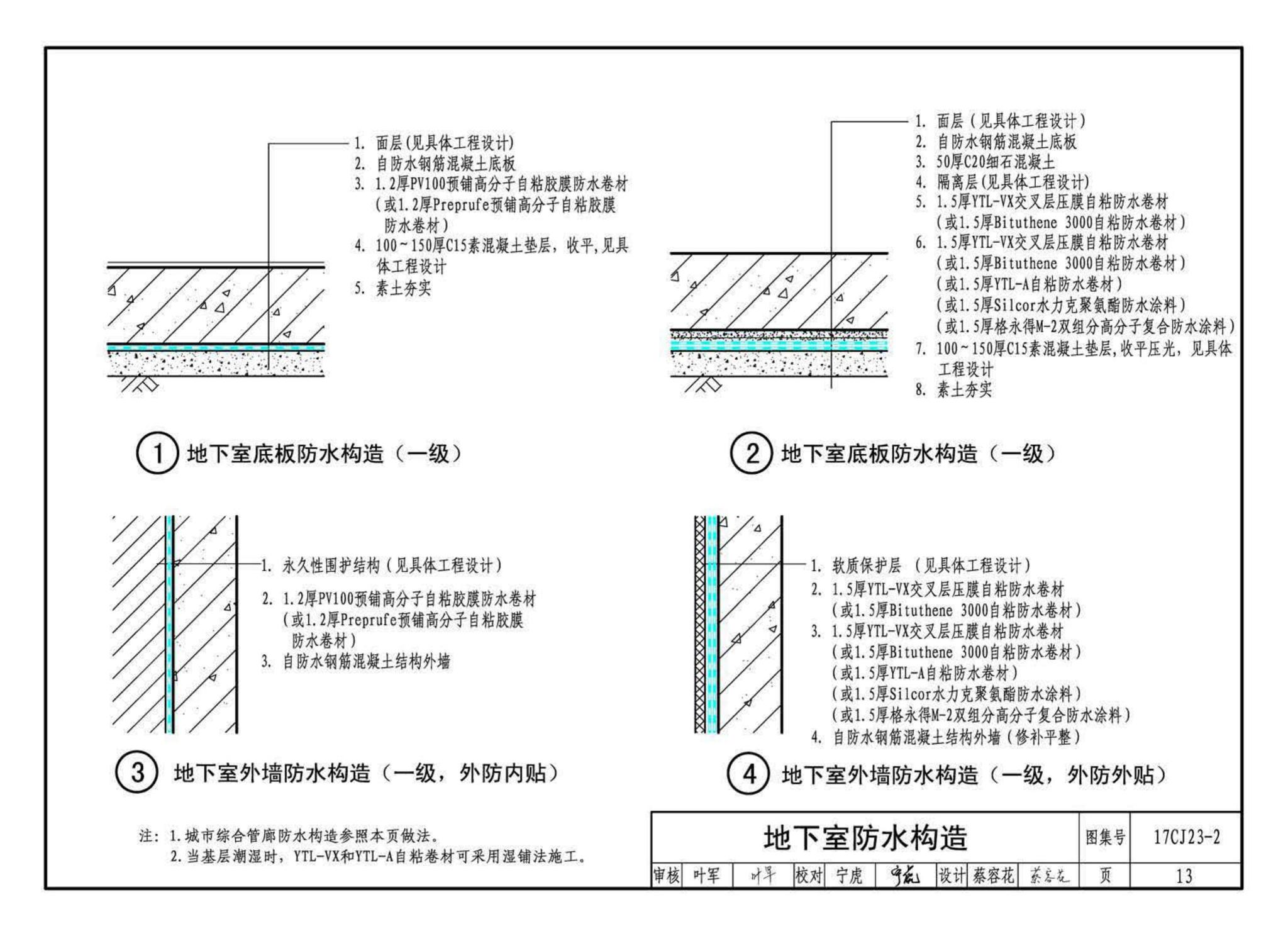 17CJ23-2--自粘防水材料建筑构造（二）