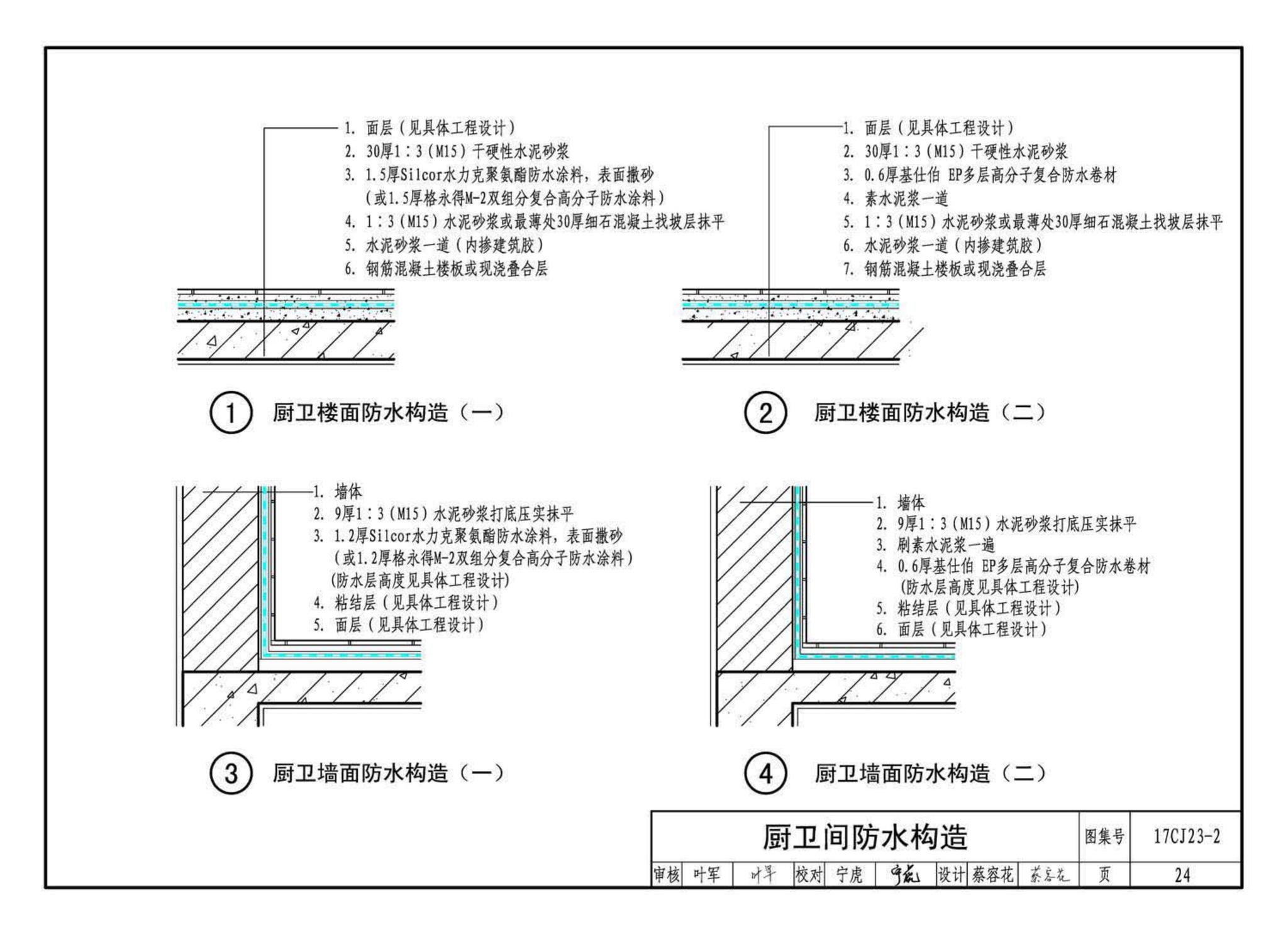 17CJ23-2--自粘防水材料建筑构造（二）