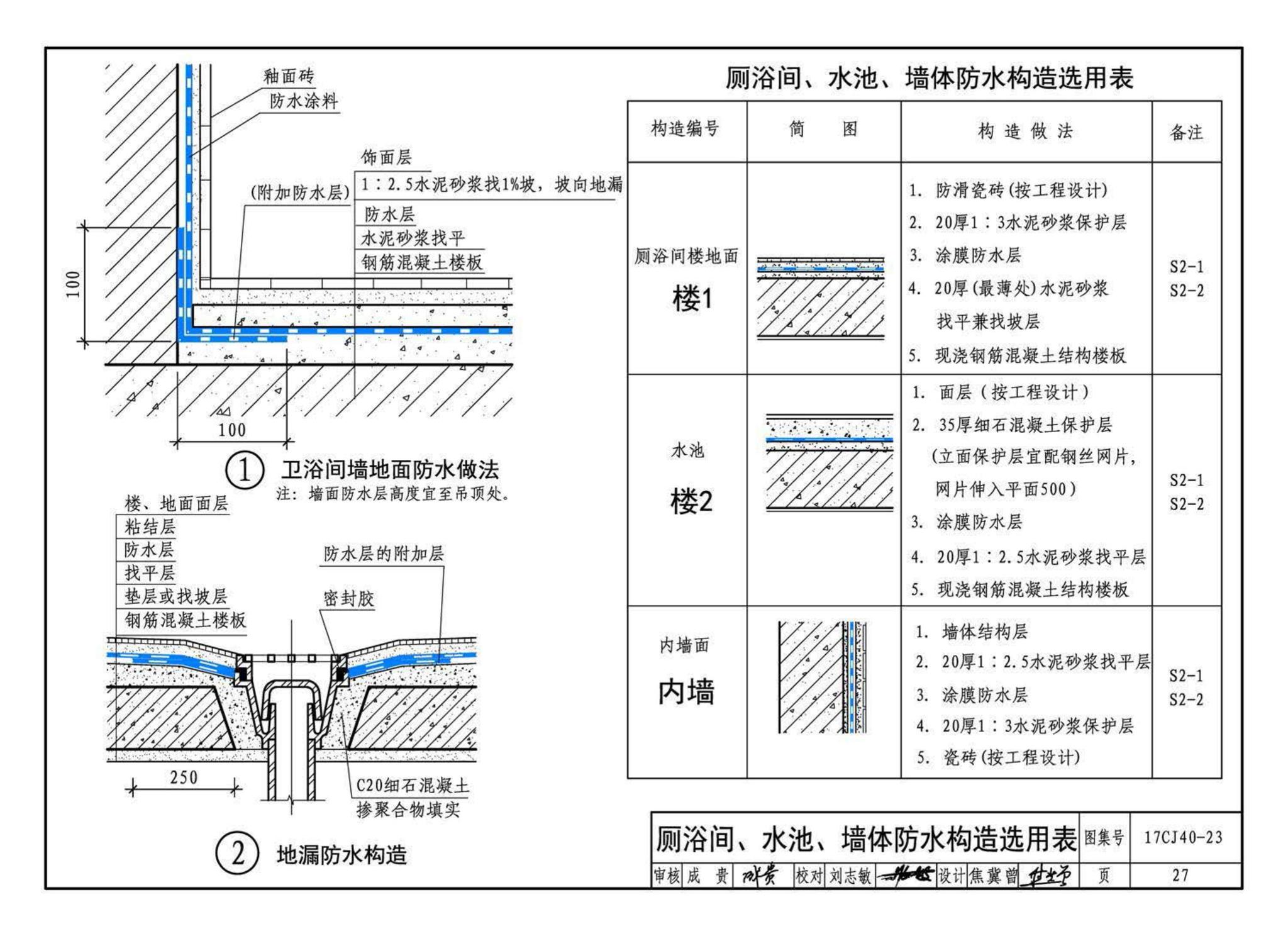 17CJ40-23--建筑防水系统构造(二十三)