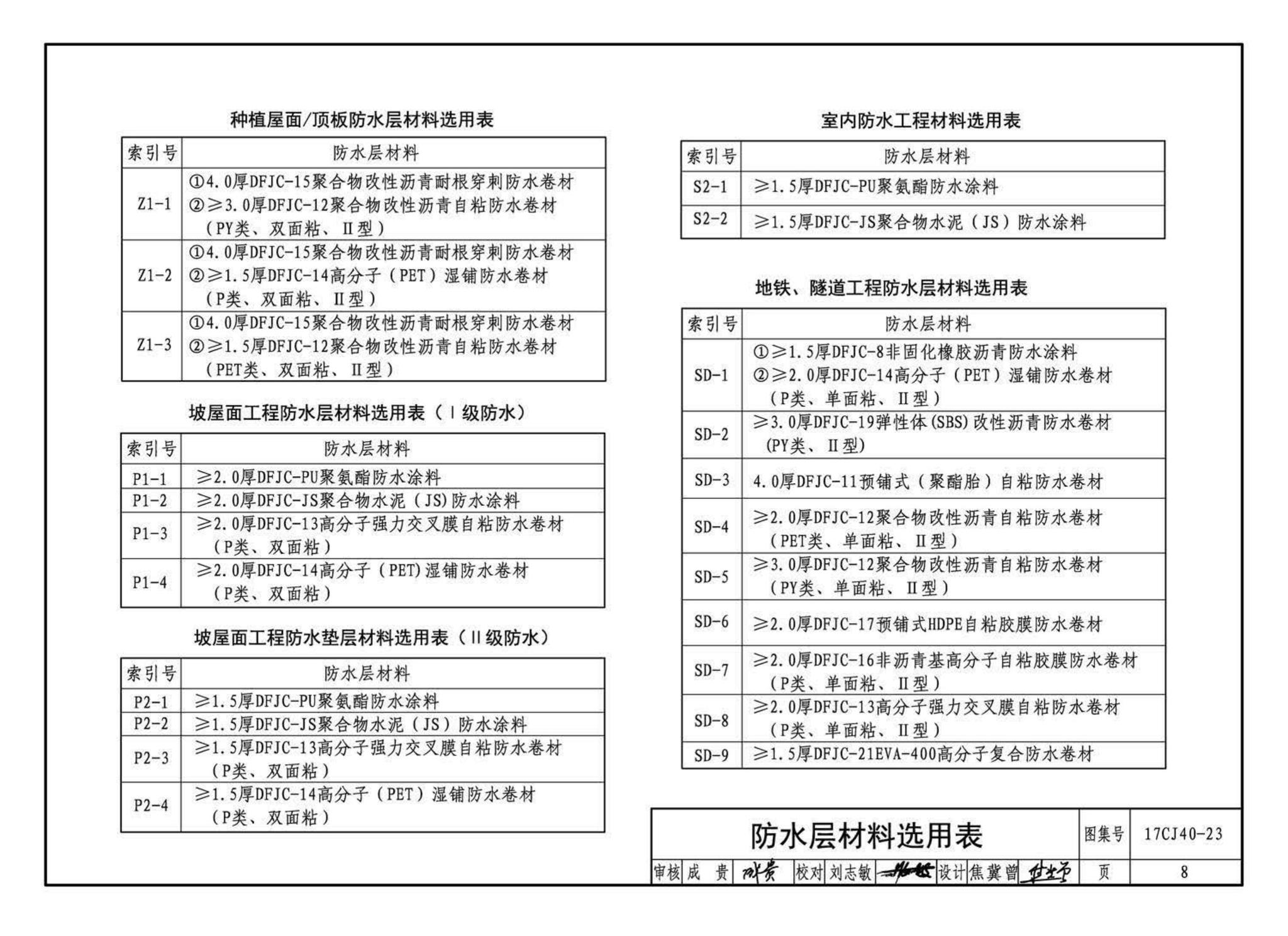 17CJ40-23--建筑防水系统构造(二十三)