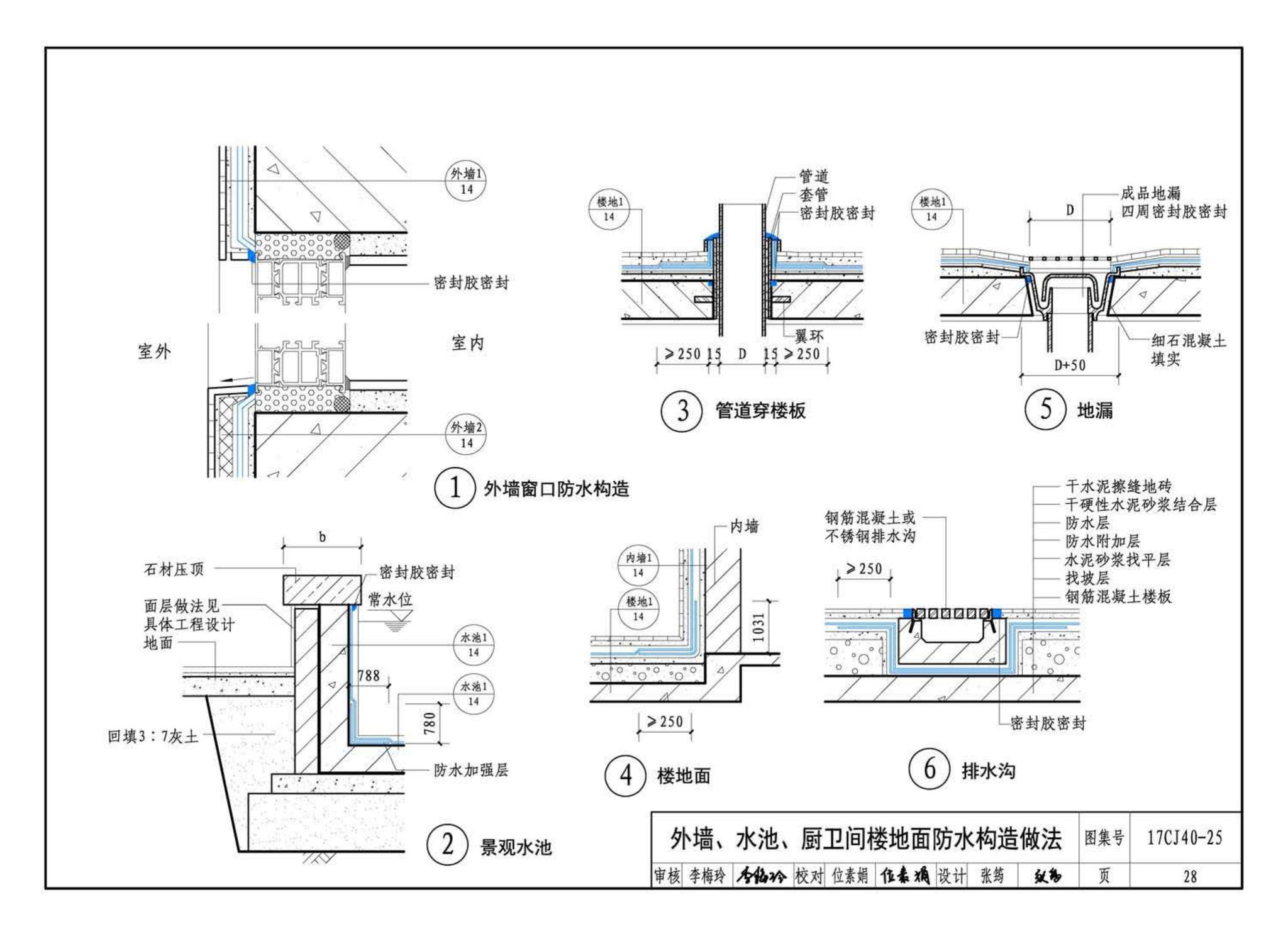 17CJ40-25--建筑防水系统构造（二十五）