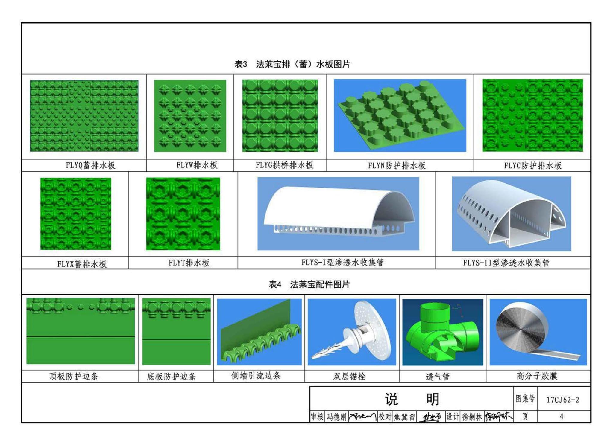 17CJ62-2--塑料防护排（蓄）水板建筑构造（二）--法莱宝排（蓄）水板系统