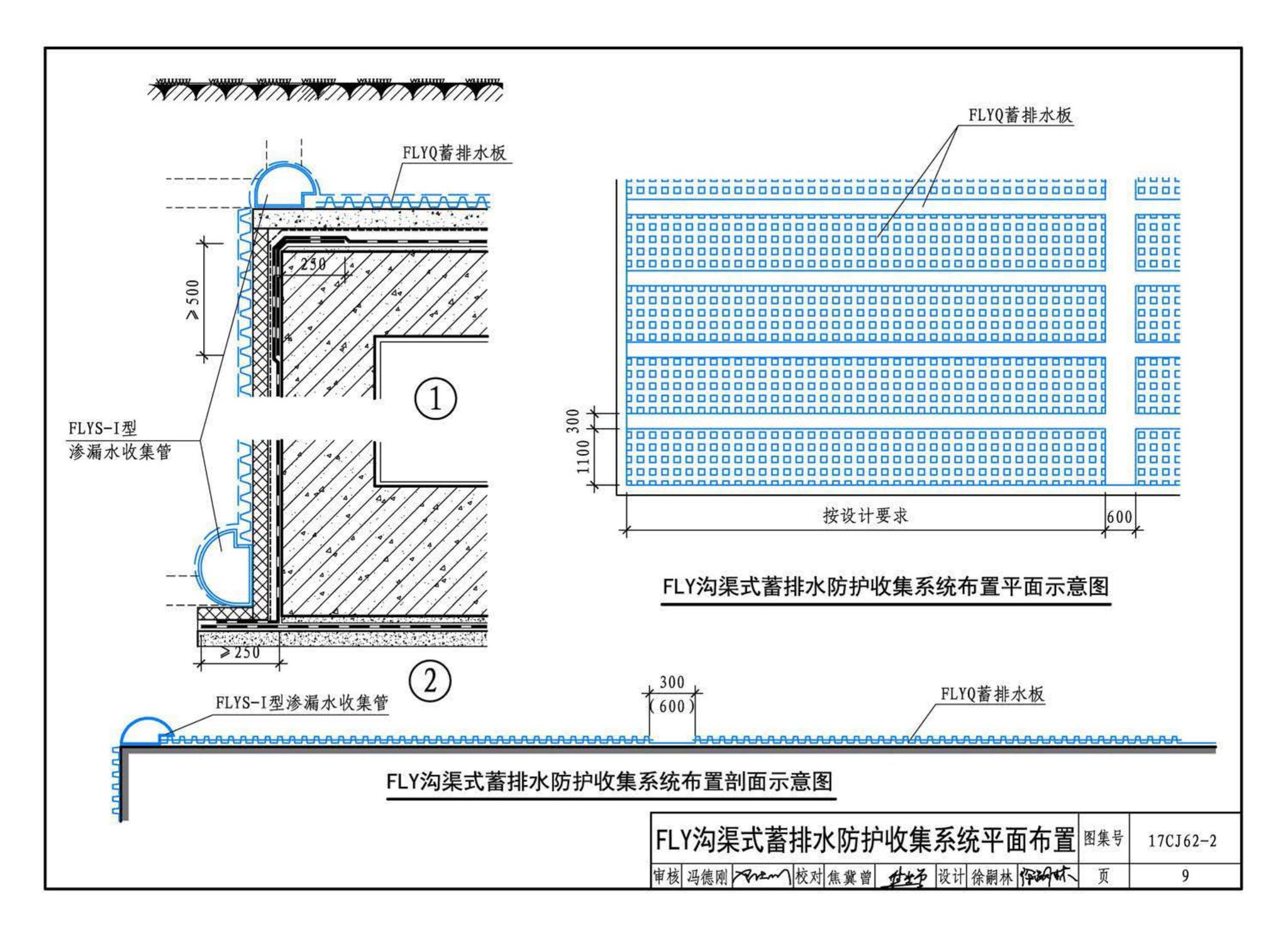 17CJ62-2--塑料防护排（蓄）水板建筑构造（二）--法莱宝排（蓄）水板系统