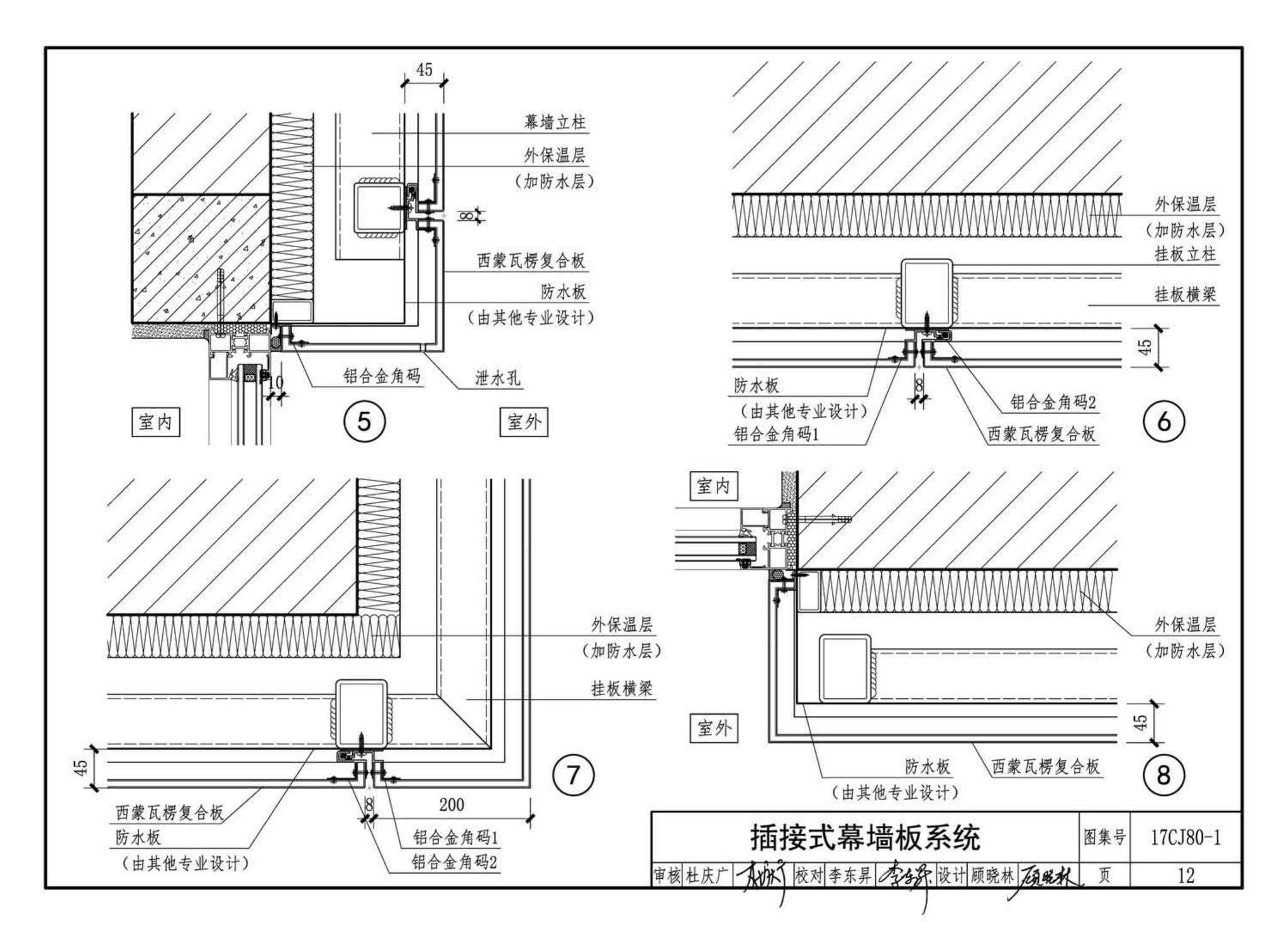 17CJ80-1--铝合金复合板建筑幕墙及装饰构造—BHOWA西蒙瓦楞复合板