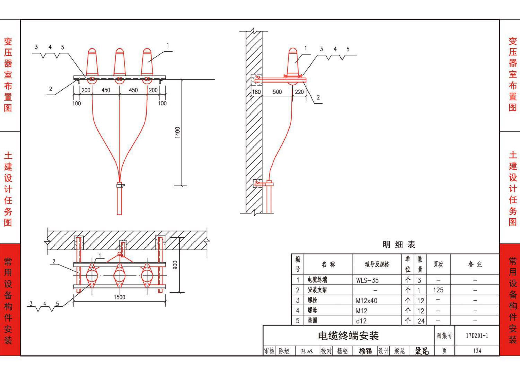 17D201-1--35/0.4kV附设式油浸变压器室布置