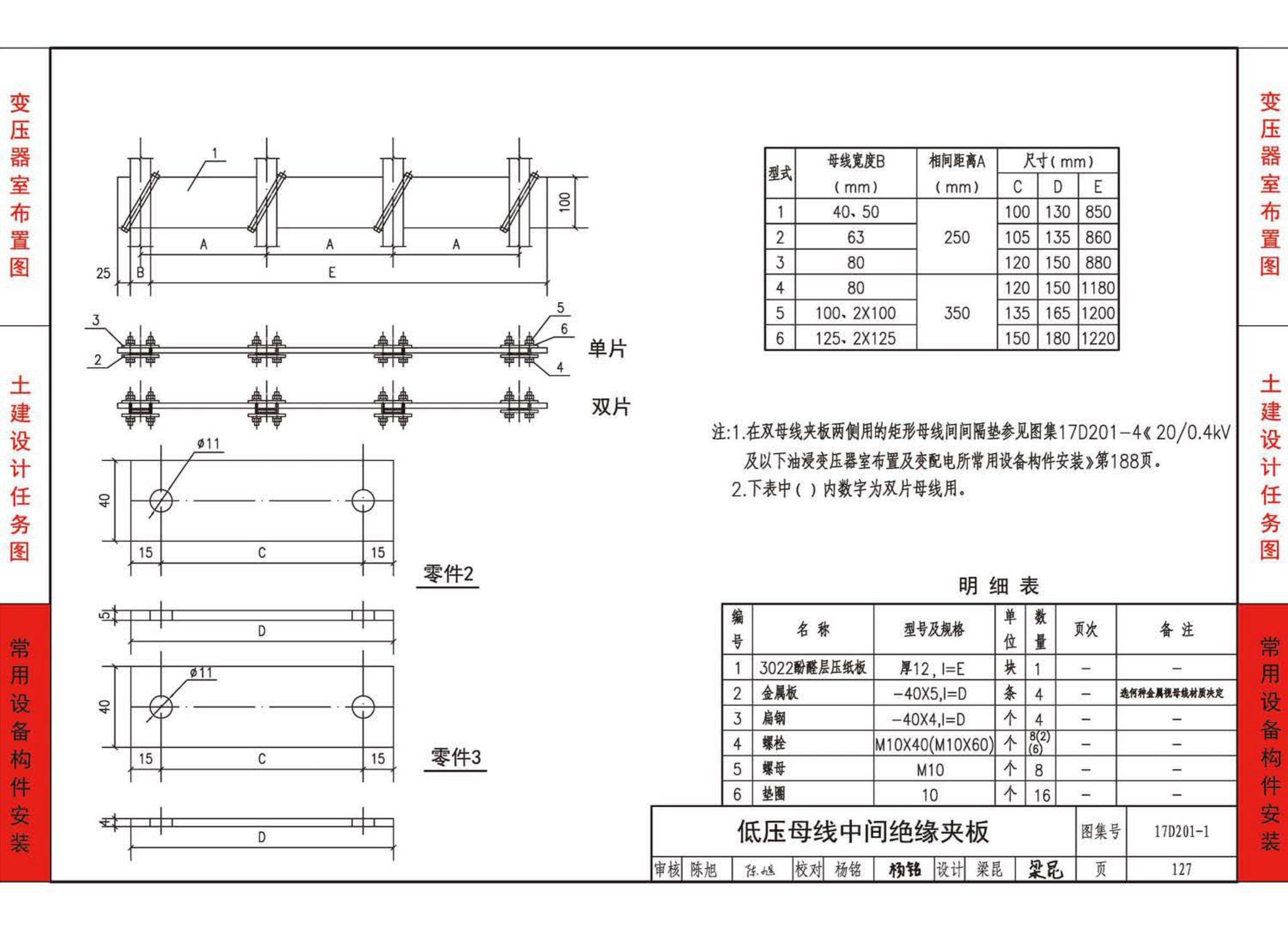 17D201-1--35/0.4kV附设式油浸变压器室布置