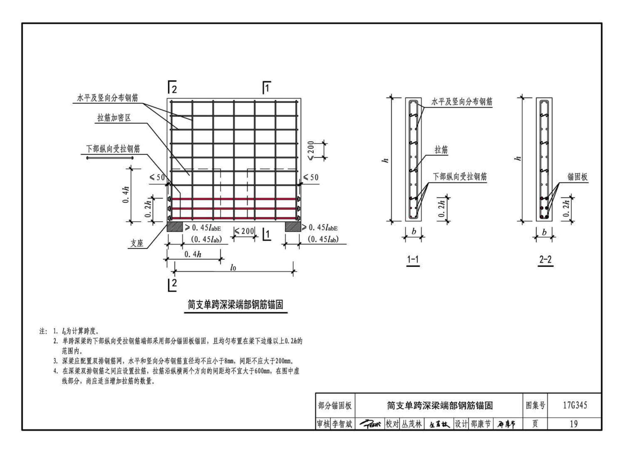 17G345--钢筋锚固板应用构造