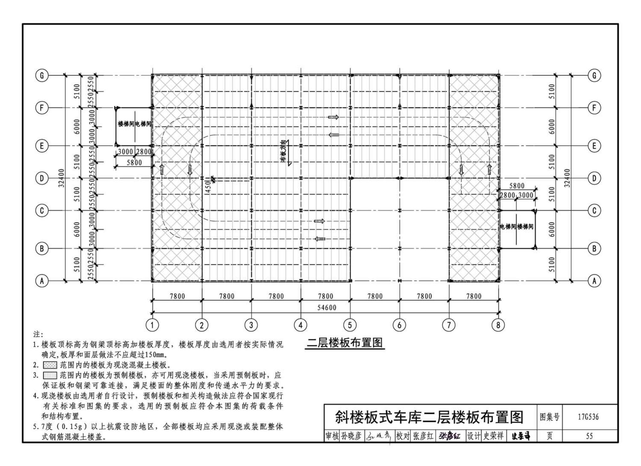 17G536--钢结构停车楼（坡道式）