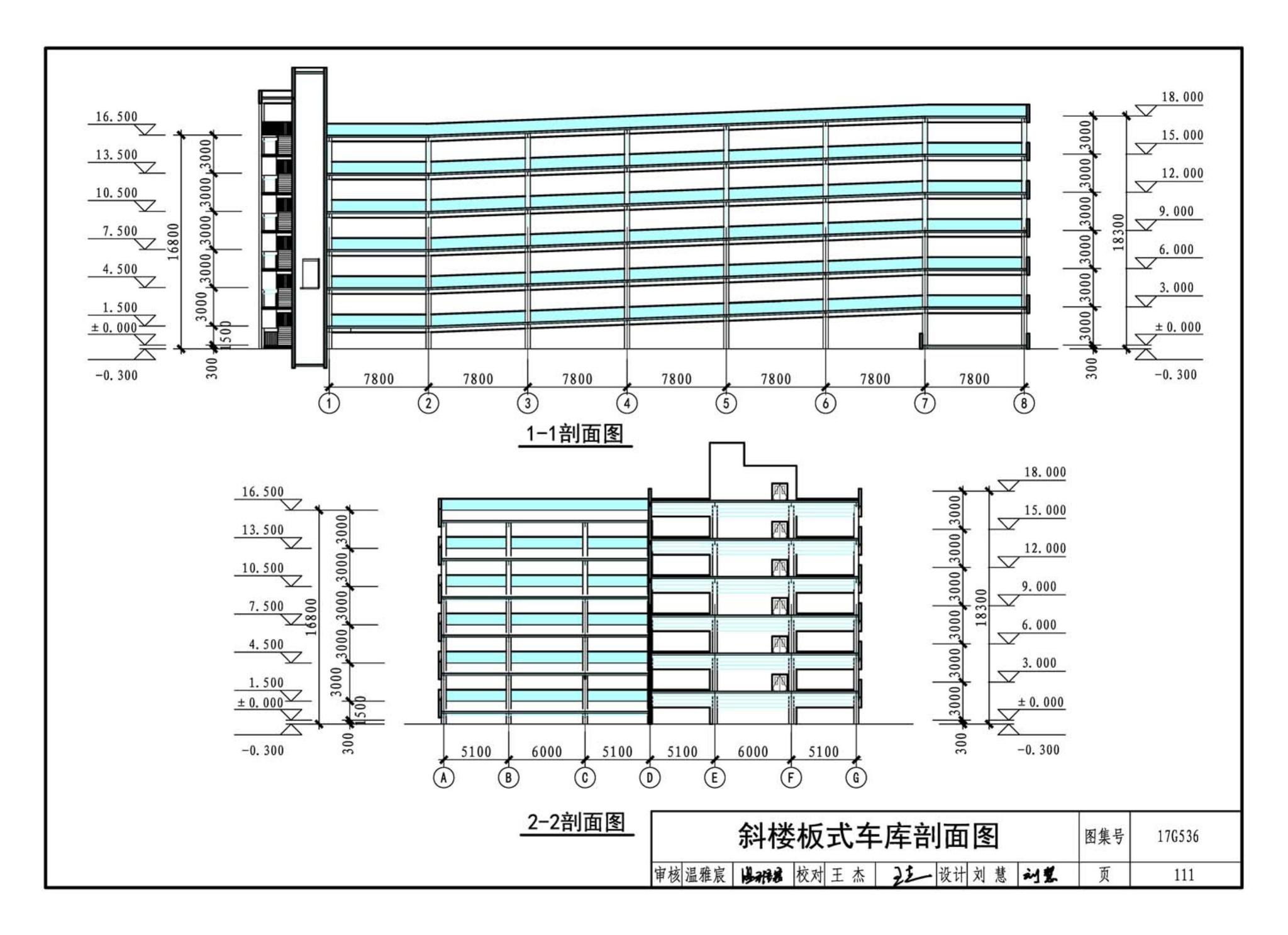 17G536--钢结构停车楼（坡道式）