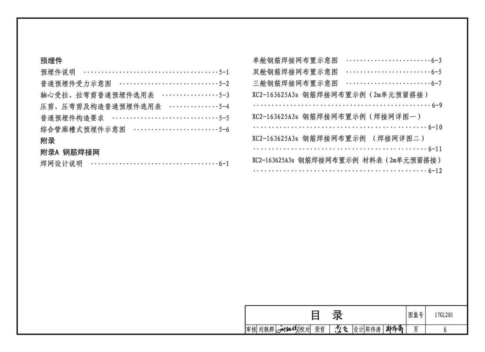 17GL201--现浇混凝土综合管廊