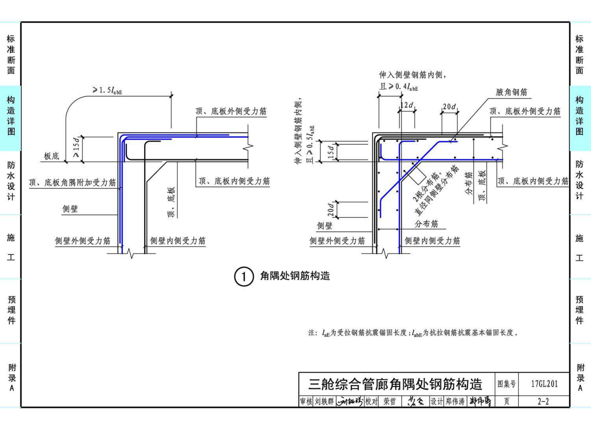 17GL201--现浇混凝土综合管廊