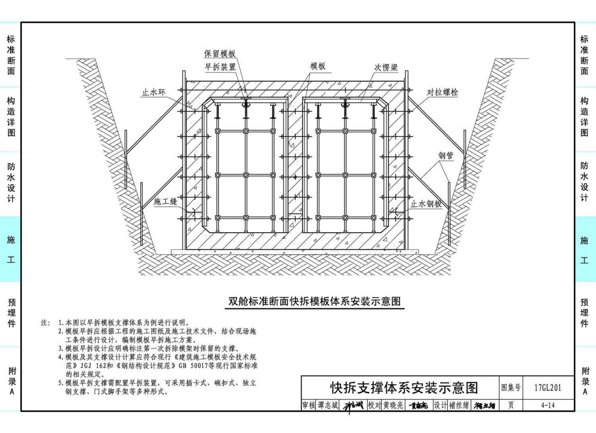 17GL201--现浇混凝土综合管廊