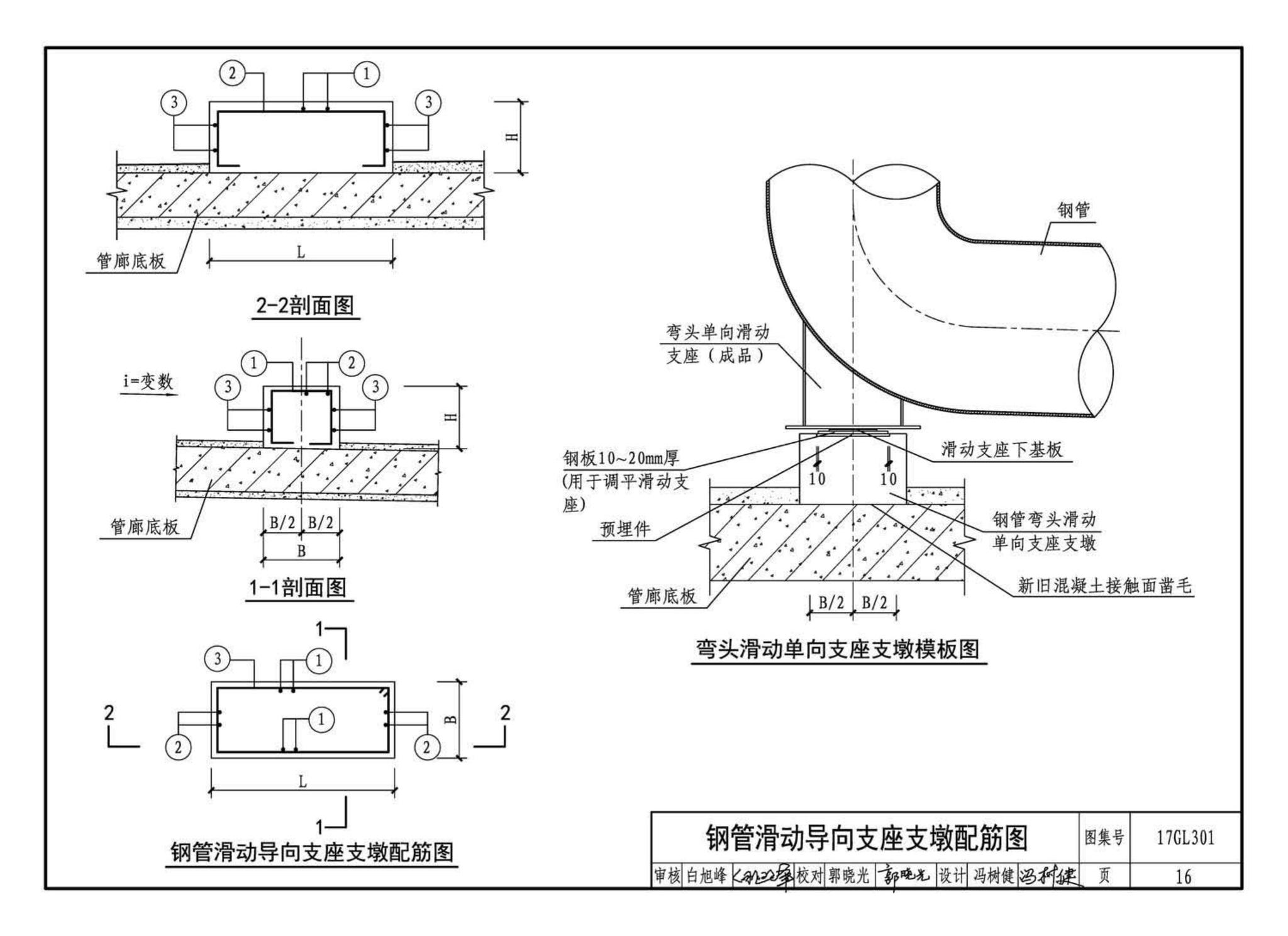 17GL301-17GL302--综合管廊给水管道及排水设施