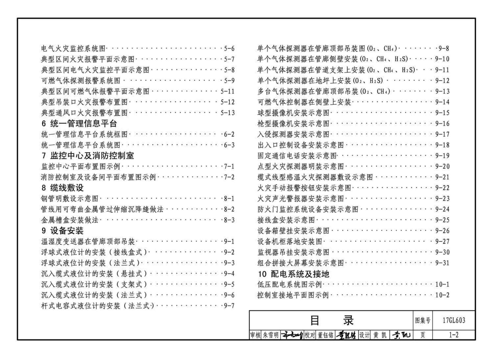 17GL603--综合管廊监控及报警系统设计与施工