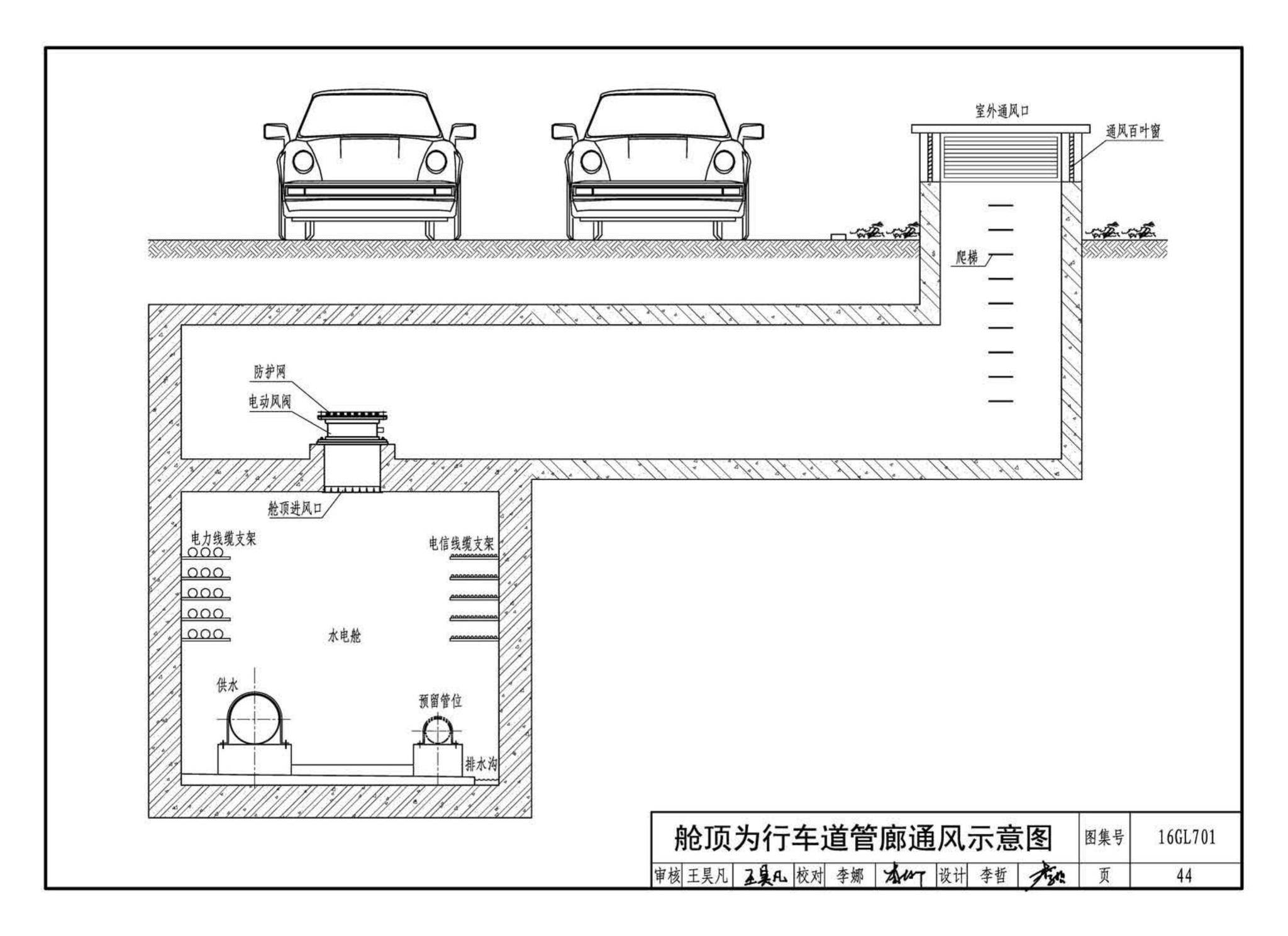 17GL701--综合管廊通风设施设计与施工