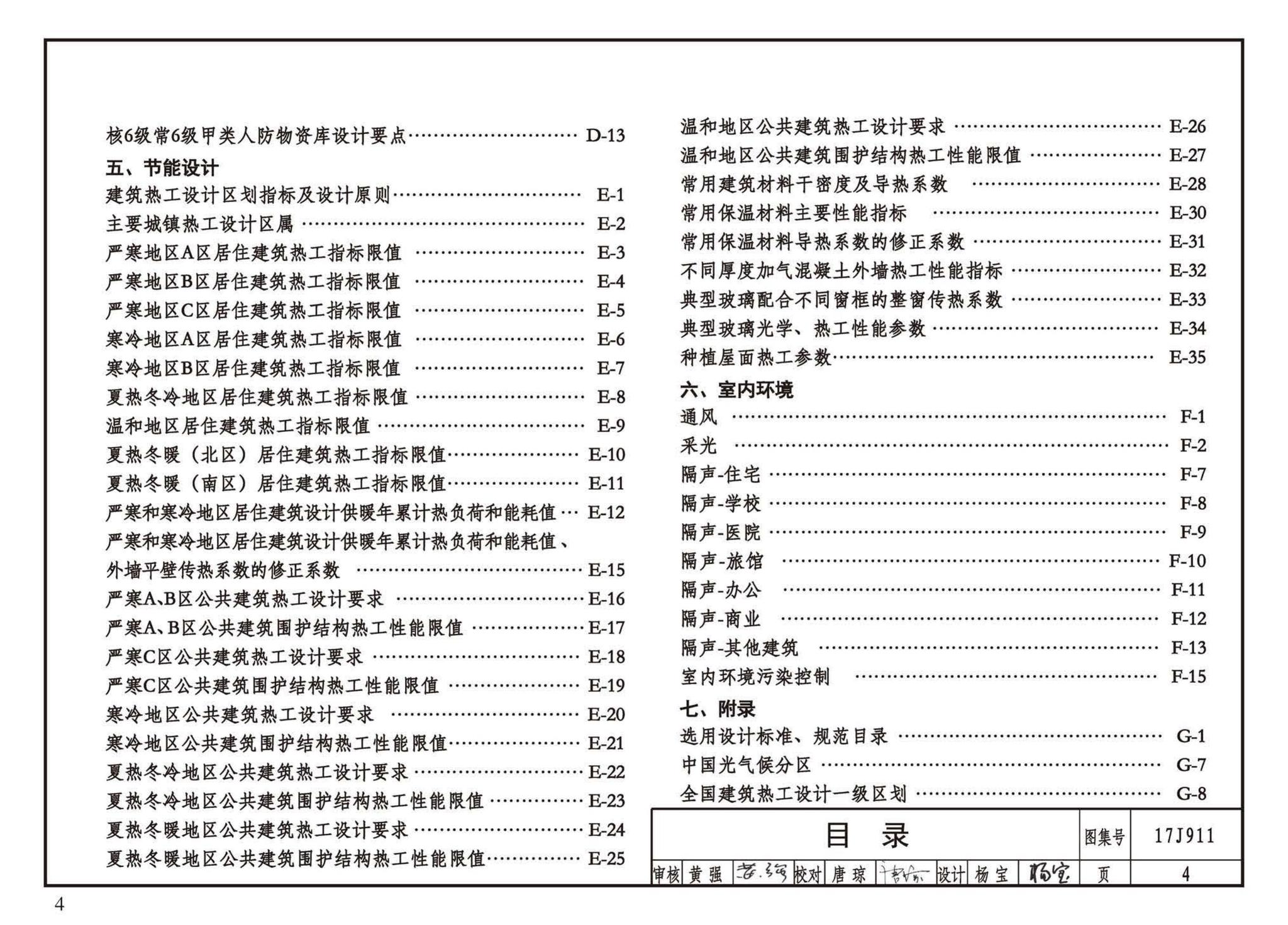 17J911--建筑专业设计常用数据