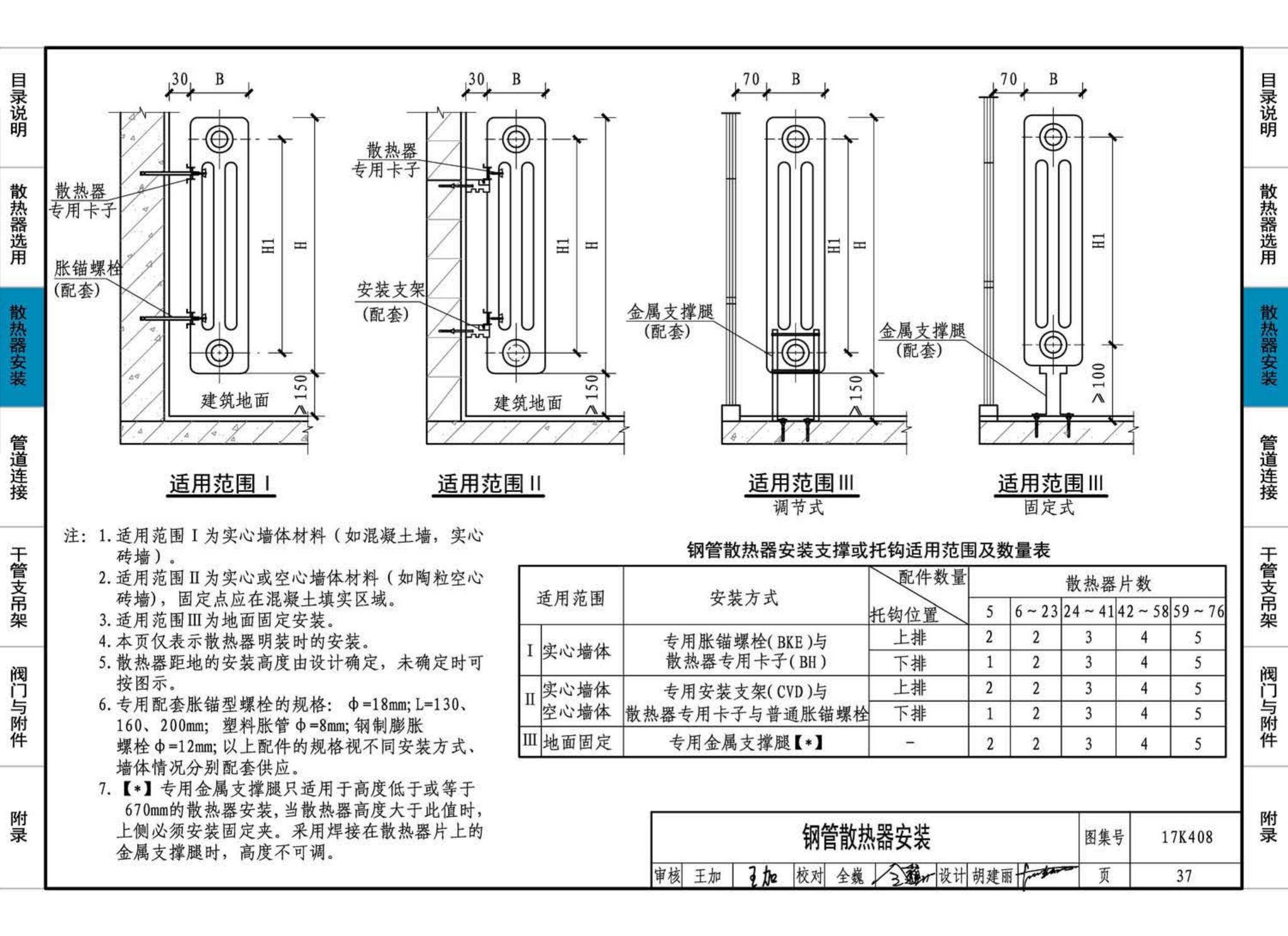 17K408--散热器选用与管道安装