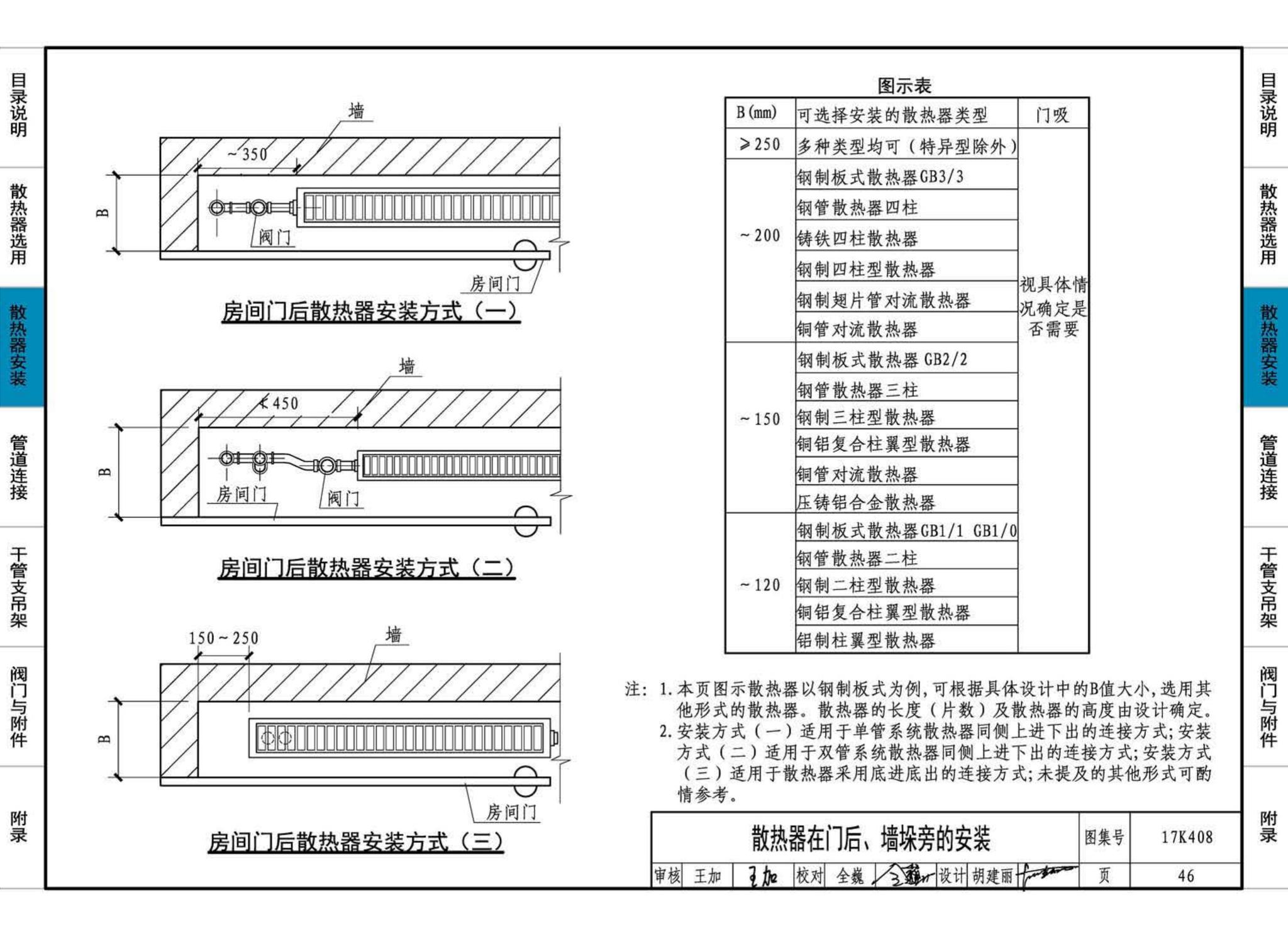 17K408--散热器选用与管道安装