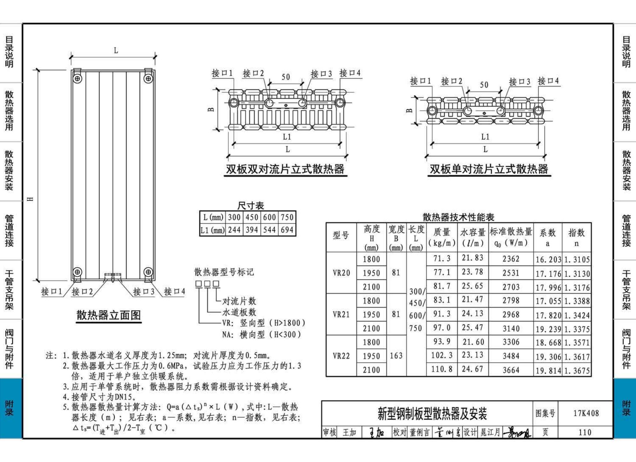 17K408--散热器选用与管道安装