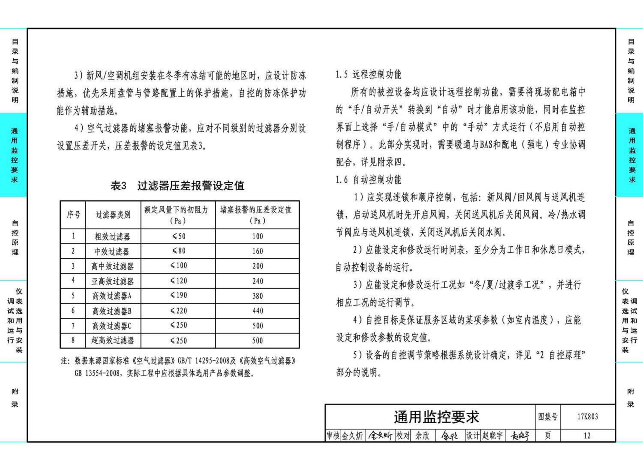 17K803--暖通空调系统的检测与监控（通风空调系统分册）