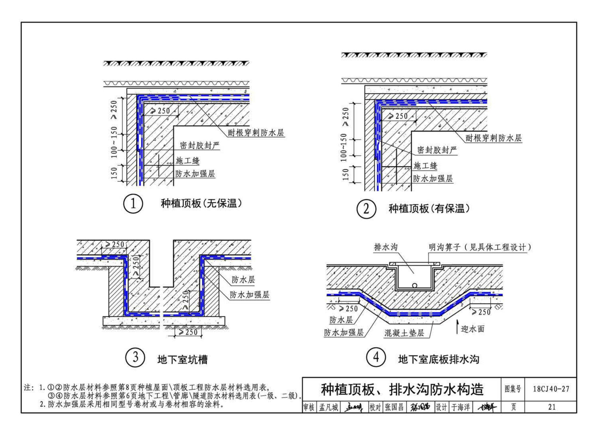 18CJ40-27--建筑防水系统构造 (二十七)