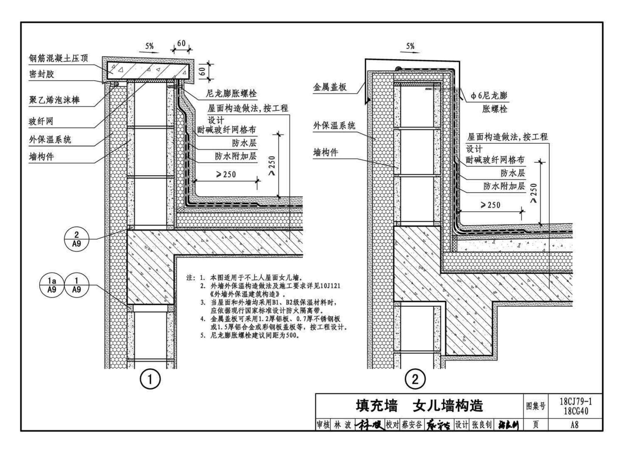 18CJ79-1、18CG40--装配式砌块墙构造(一)