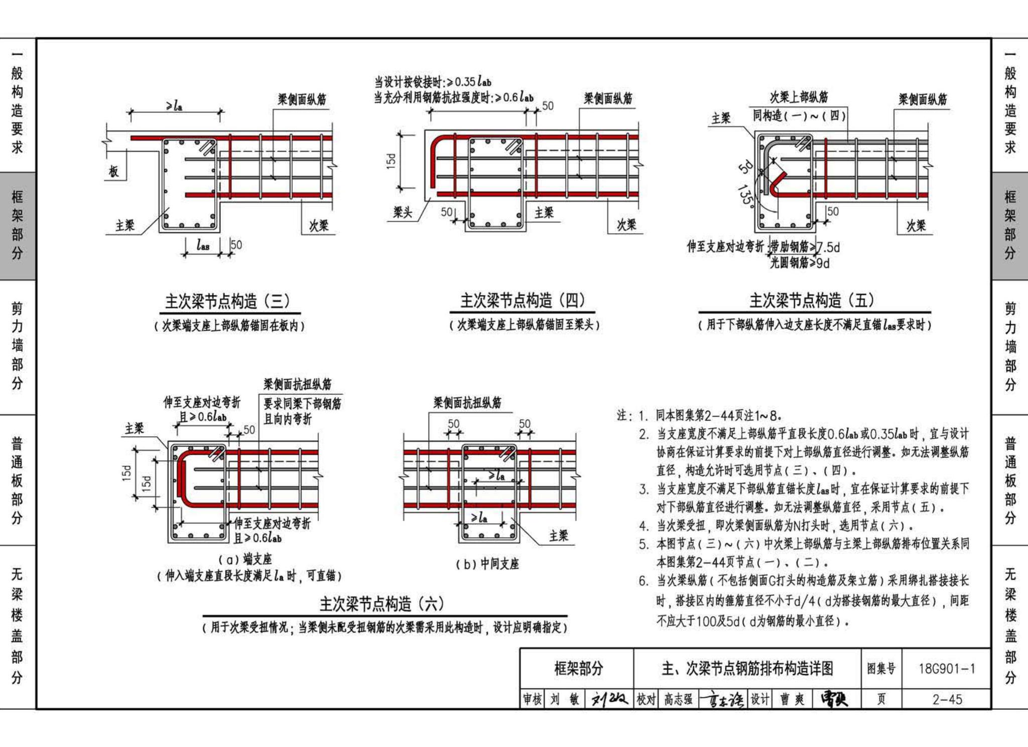 18G901-1--混凝土结构施工钢筋排布规则与构造详图（现浇混凝土框架、剪力墙、梁、板）