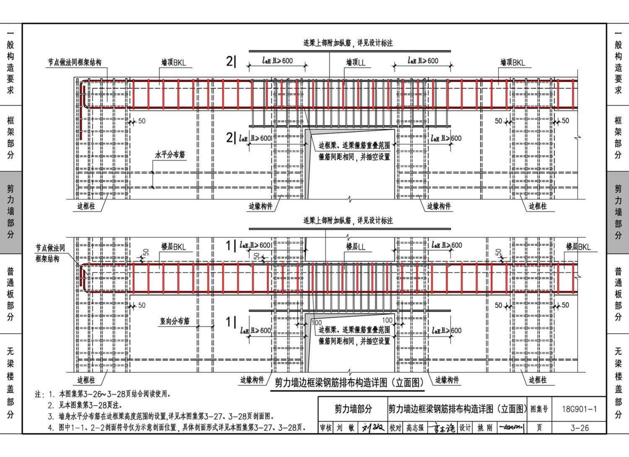 18G901-1--混凝土结构施工钢筋排布规则与构造详图（现浇混凝土框架、剪力墙、梁、板）