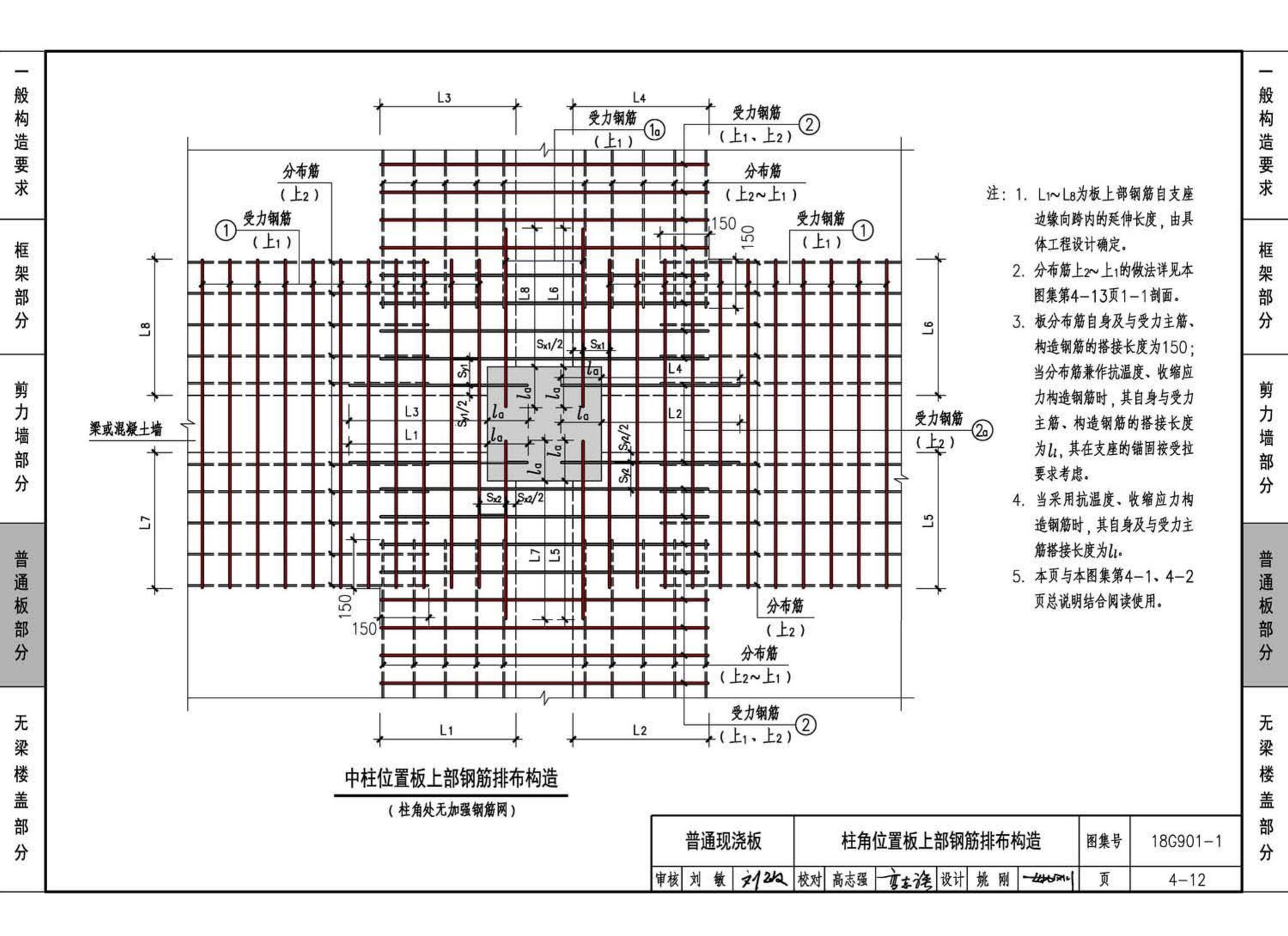 18G901-1--混凝土结构施工钢筋排布规则与构造详图（现浇混凝土框架、剪力墙、梁、板）