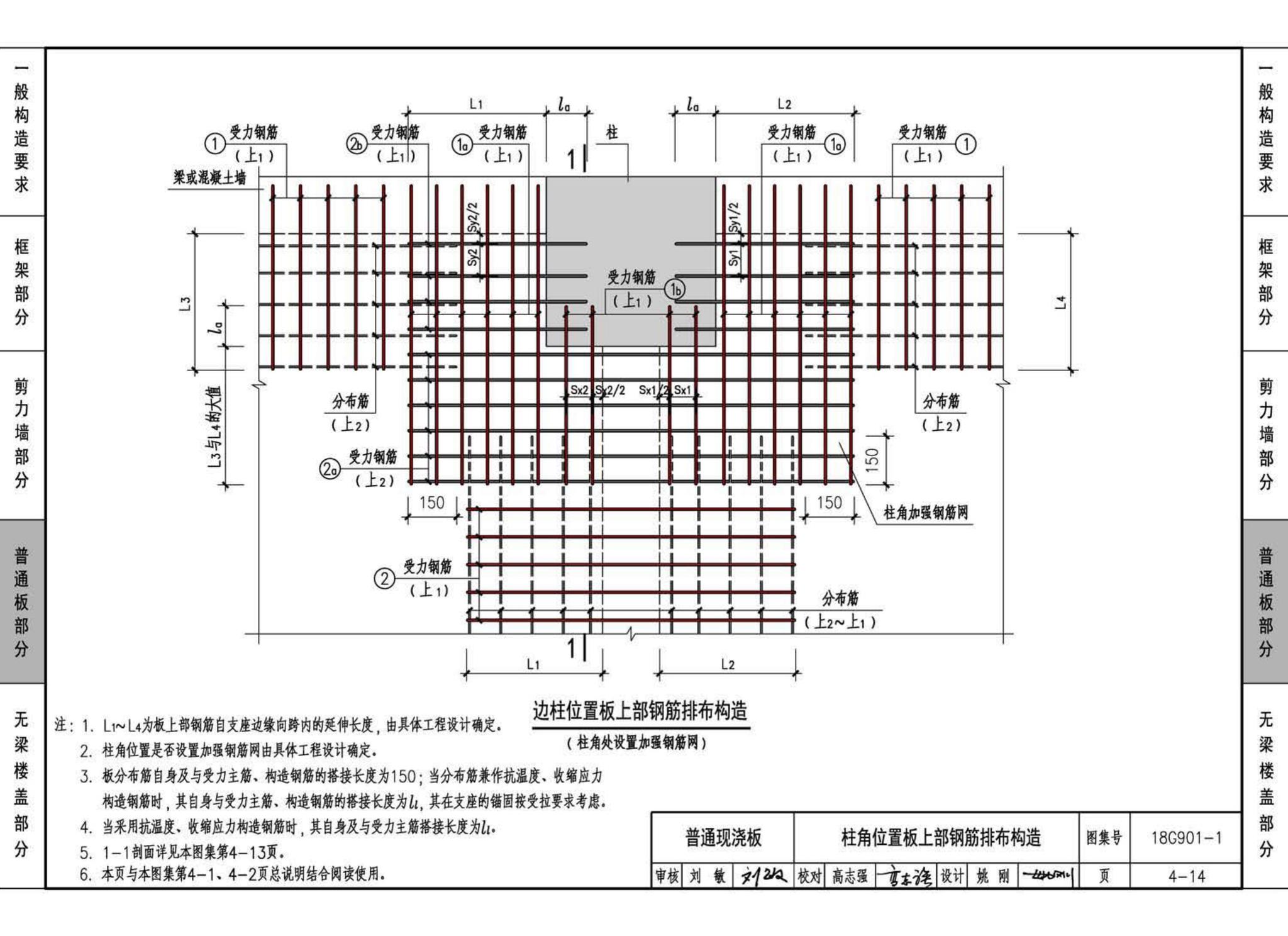 18G901-1--混凝土结构施工钢筋排布规则与构造详图（现浇混凝土框架、剪力墙、梁、板）