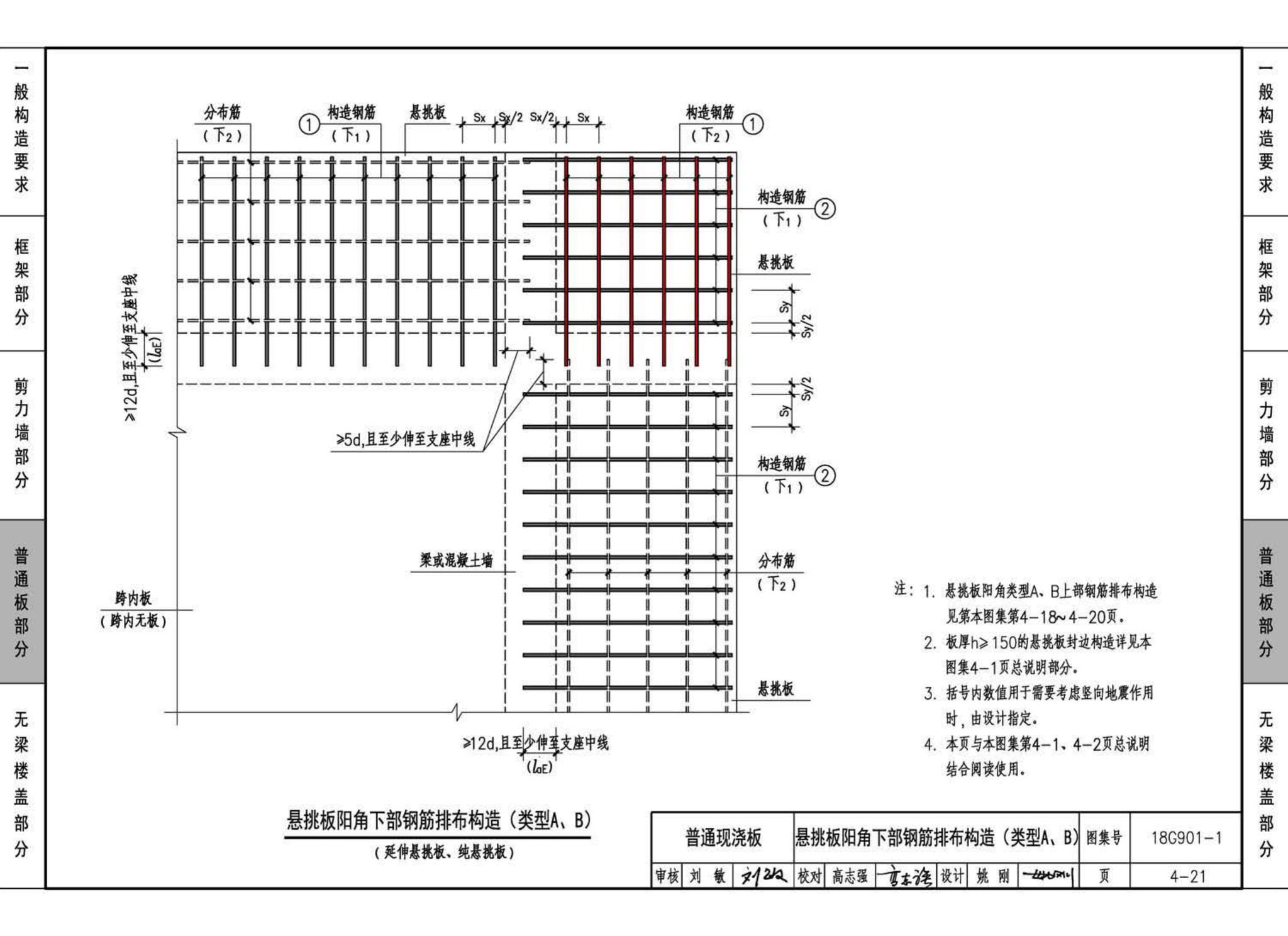 18G901-1--混凝土结构施工钢筋排布规则与构造详图（现浇混凝土框架、剪力墙、梁、板）