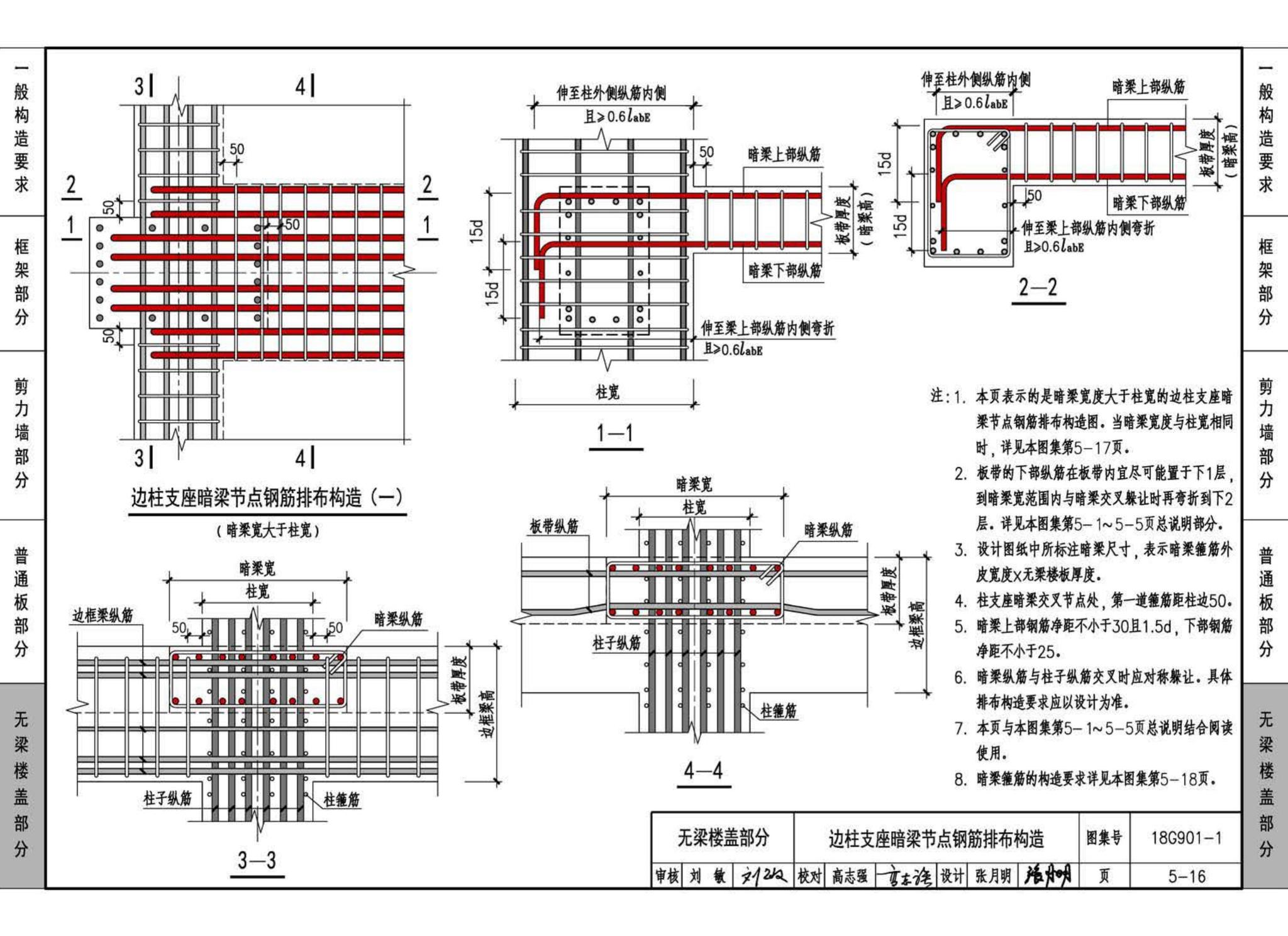 18G901-1--混凝土结构施工钢筋排布规则与构造详图（现浇混凝土框架、剪力墙、梁、板）