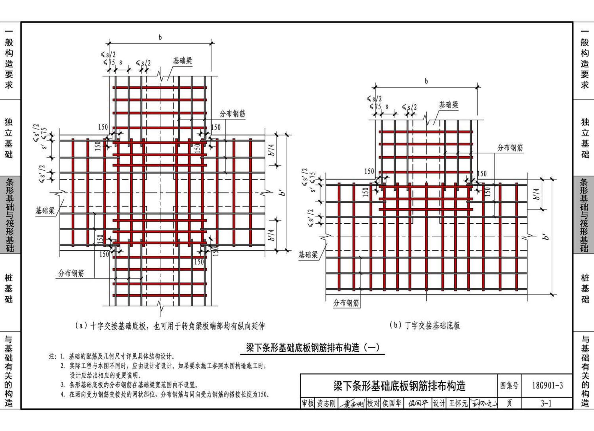 18G901-3--混凝土结构施工钢筋排布规则与构造详图（独立基础、条形基础、筏形基础、桩基础）