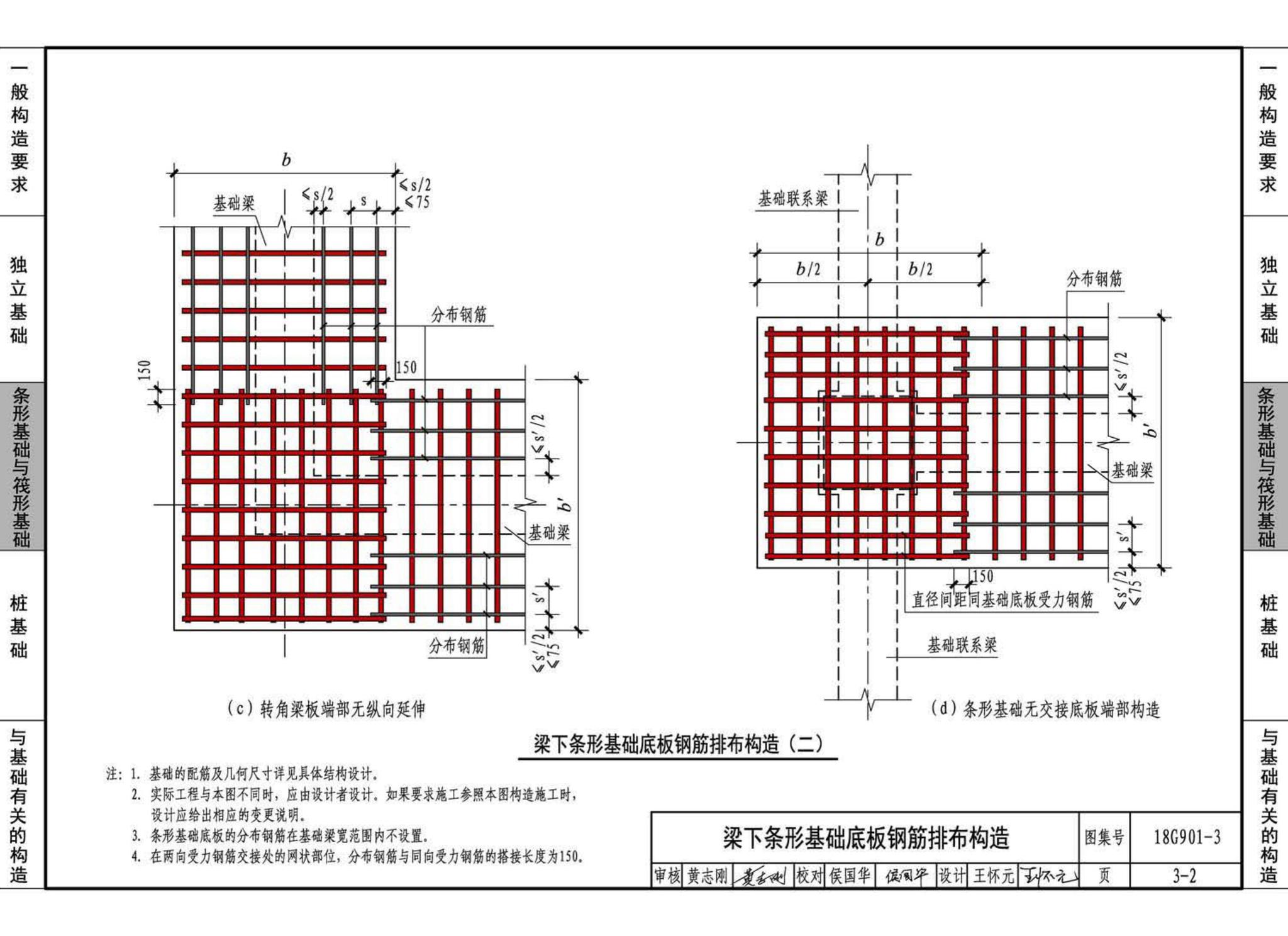 18G901-3--混凝土结构施工钢筋排布规则与构造详图（独立基础、条形基础、筏形基础、桩基础）