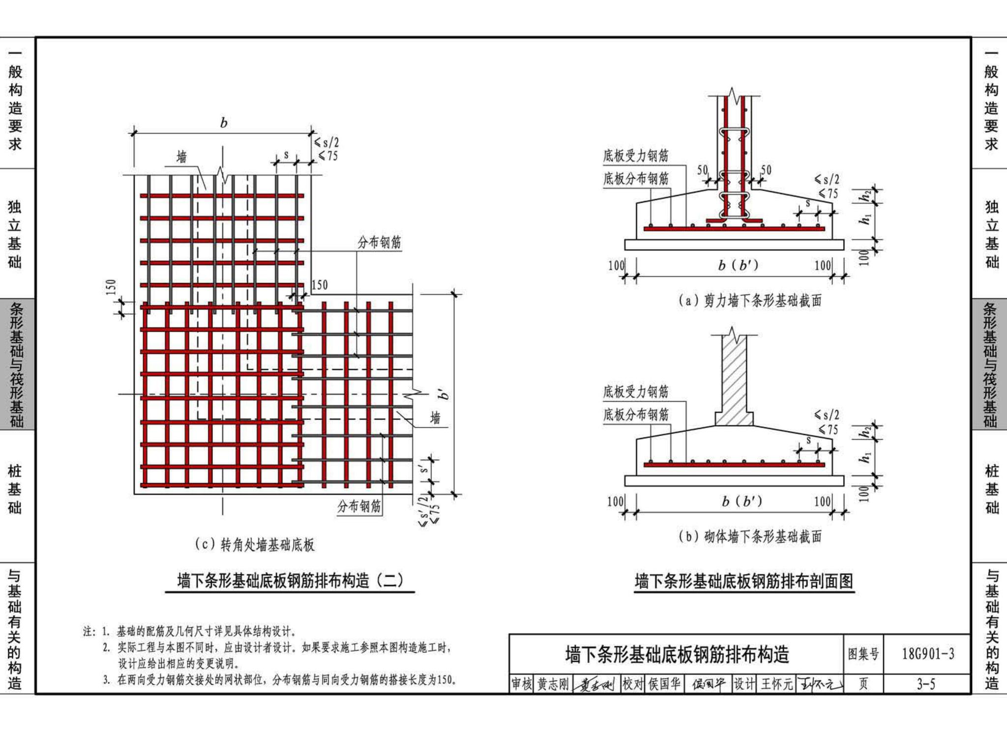 18G901-3--混凝土结构施工钢筋排布规则与构造详图（独立基础、条形基础、筏形基础、桩基础）