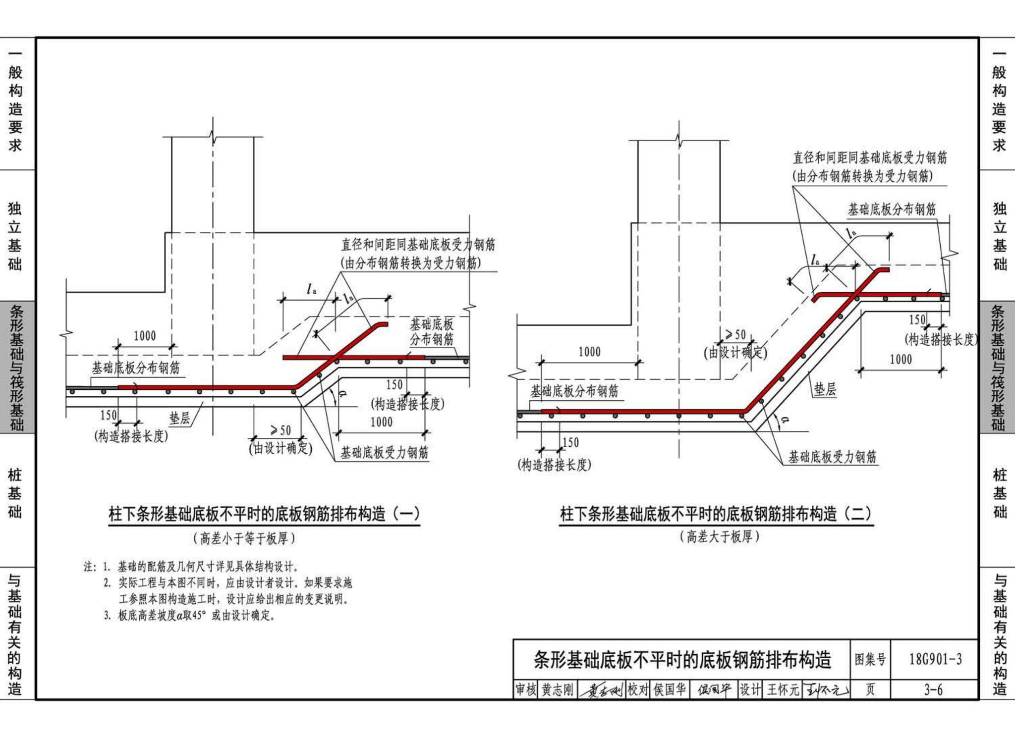 18G901-3--混凝土结构施工钢筋排布规则与构造详图（独立基础、条形基础、筏形基础、桩基础）