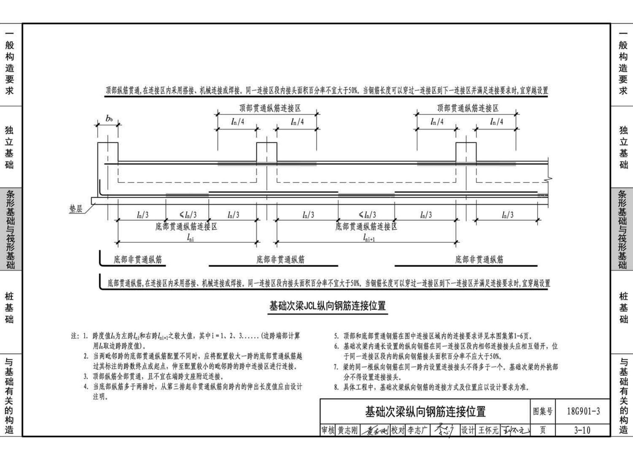 18G901-3--混凝土结构施工钢筋排布规则与构造详图（独立基础、条形基础、筏形基础、桩基础）