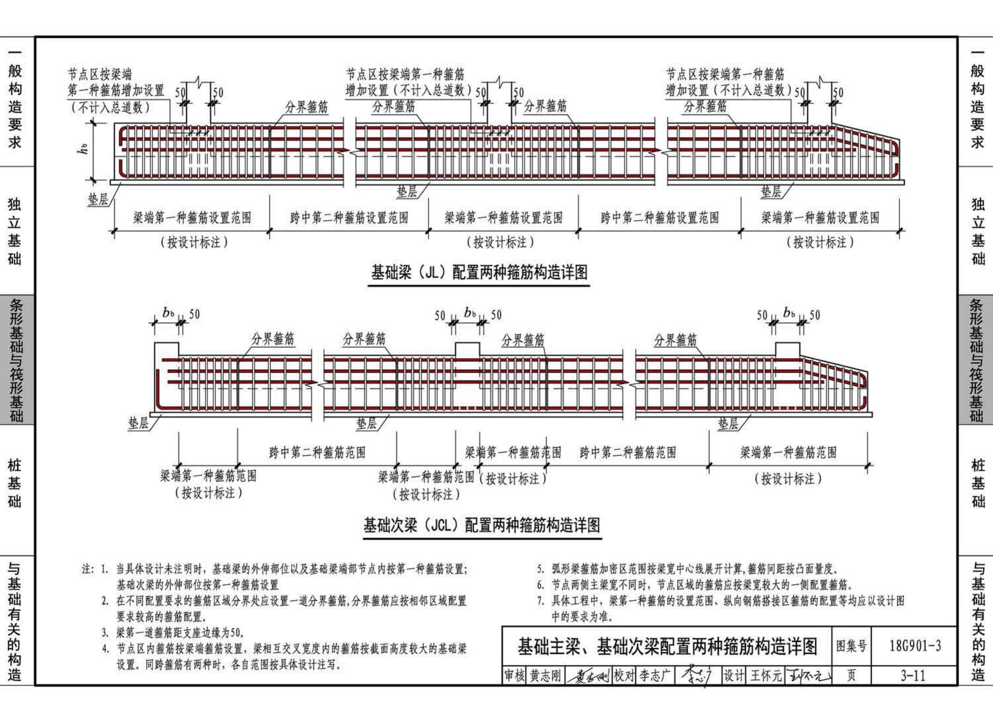 18G901-3--混凝土结构施工钢筋排布规则与构造详图（独立基础、条形基础、筏形基础、桩基础）