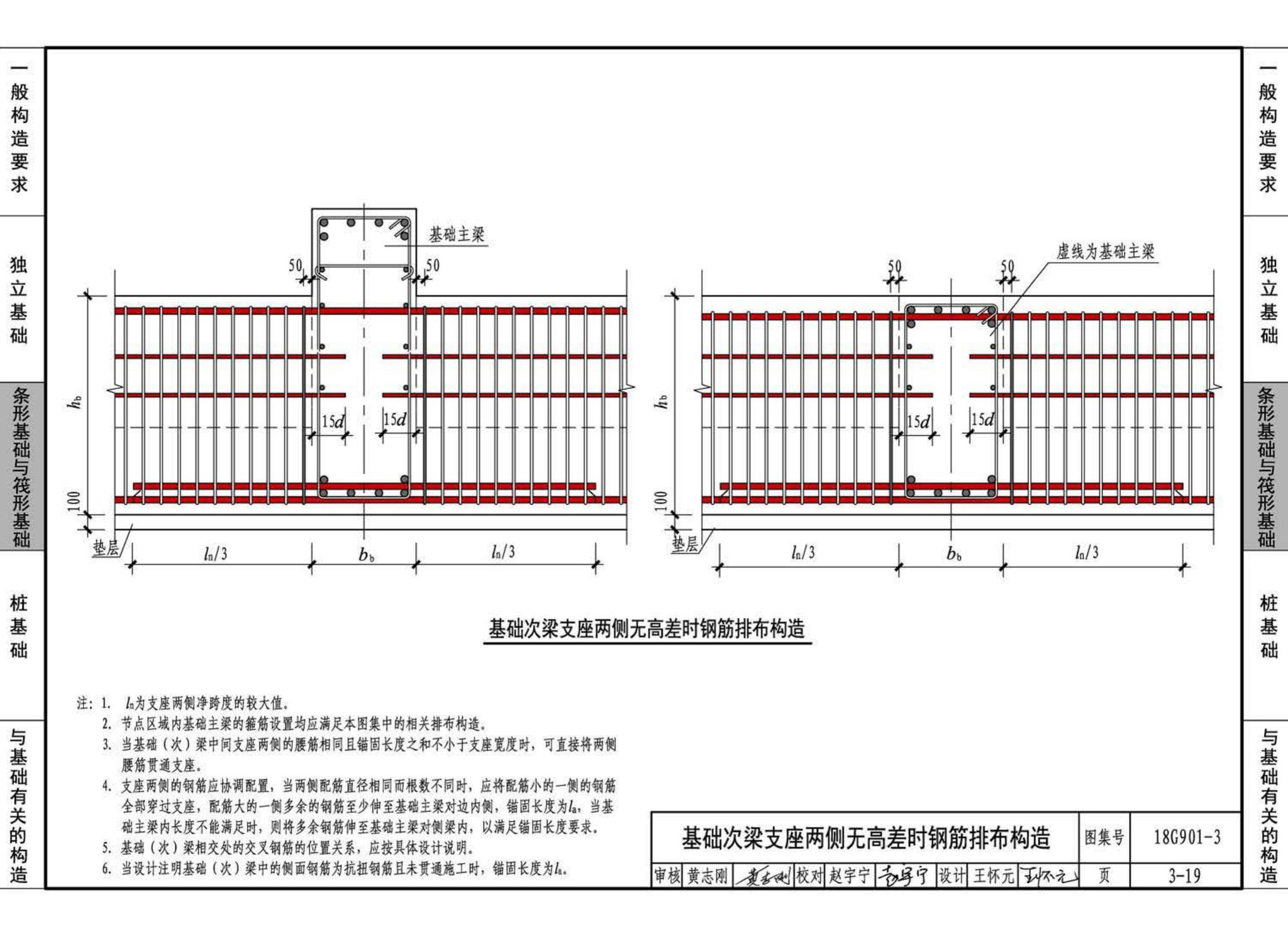 18G901-3--混凝土结构施工钢筋排布规则与构造详图（独立基础、条形基础、筏形基础、桩基础）