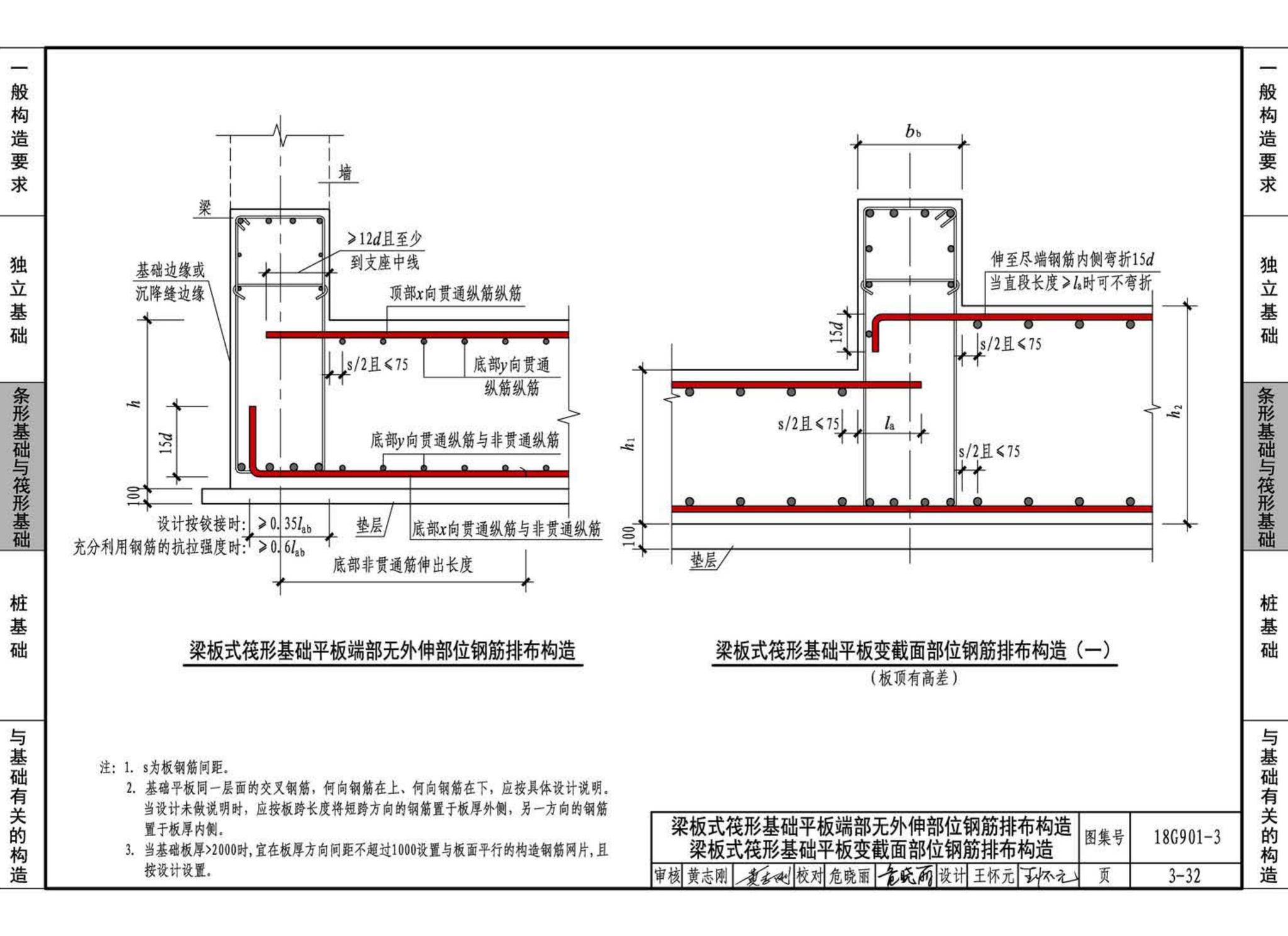 18G901-3--混凝土结构施工钢筋排布规则与构造详图（独立基础、条形基础、筏形基础、桩基础）