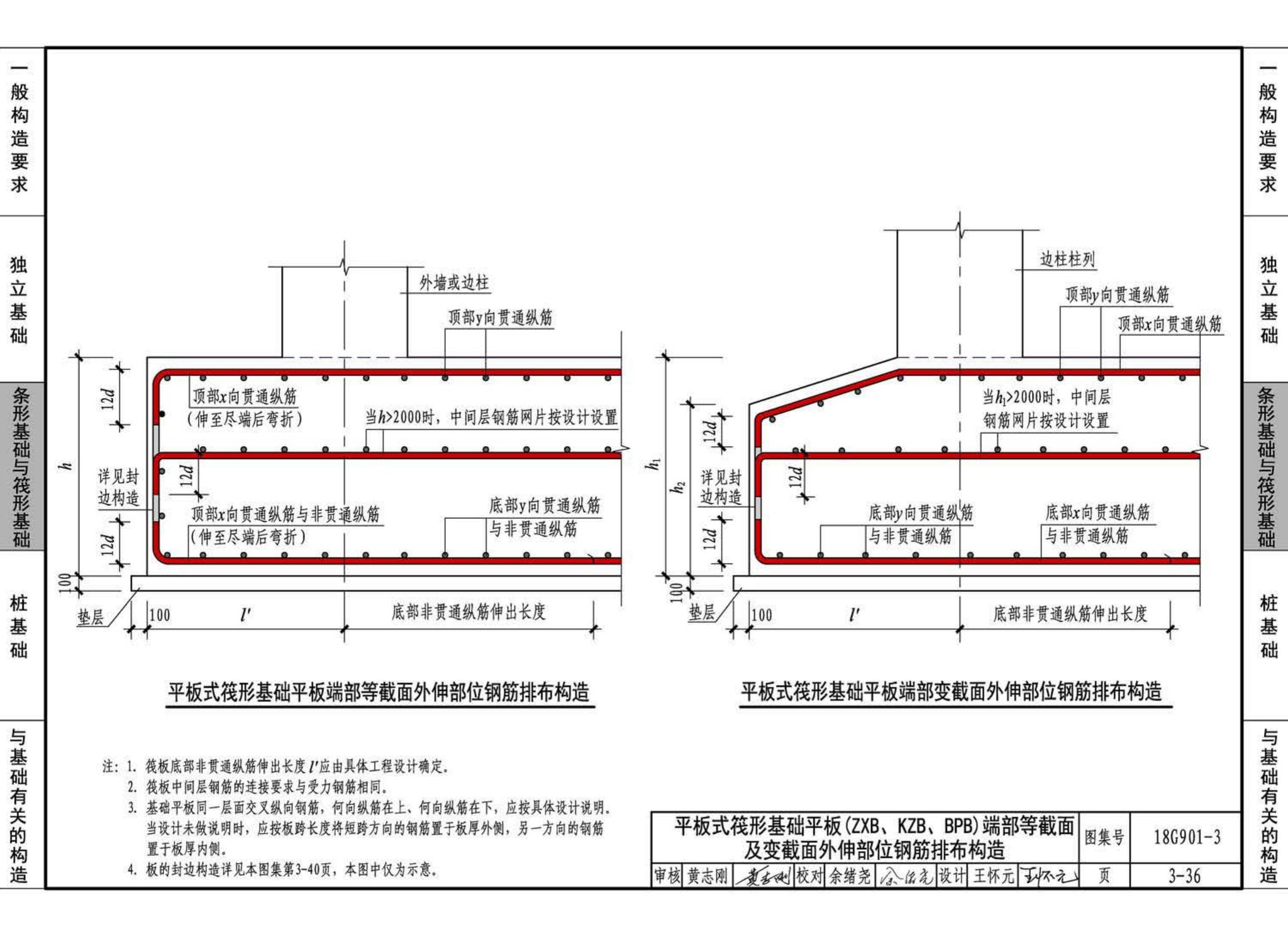 18G901-3--混凝土结构施工钢筋排布规则与构造详图（独立基础、条形基础、筏形基础、桩基础）