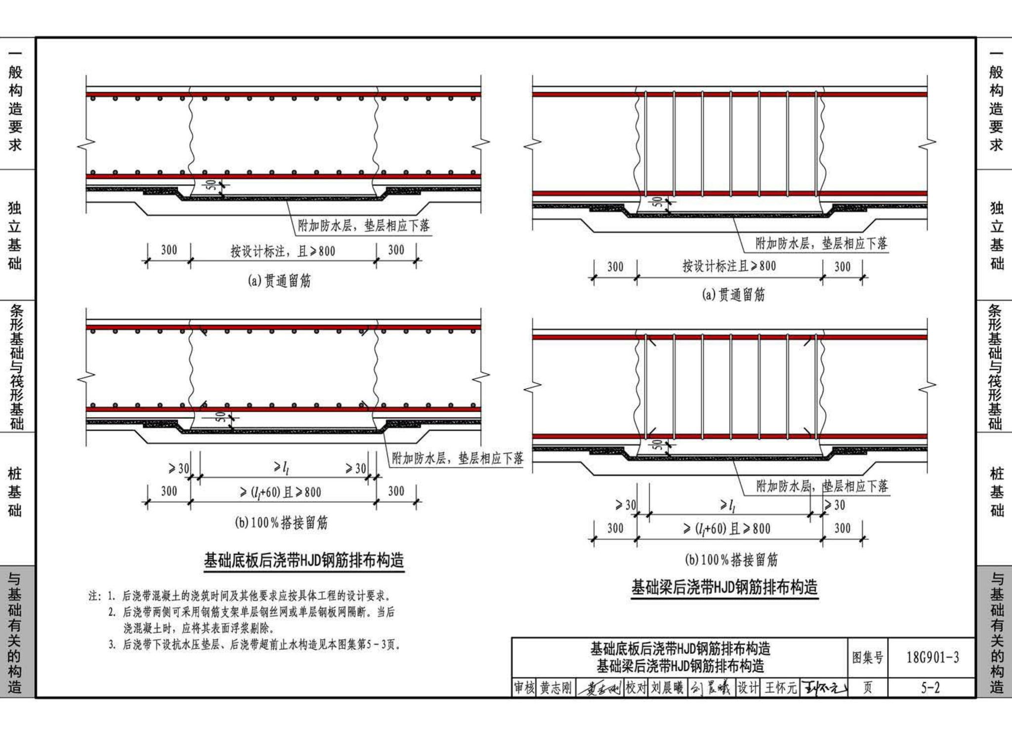 18G901-3--混凝土结构施工钢筋排布规则与构造详图（独立基础、条形基础、筏形基础、桩基础）